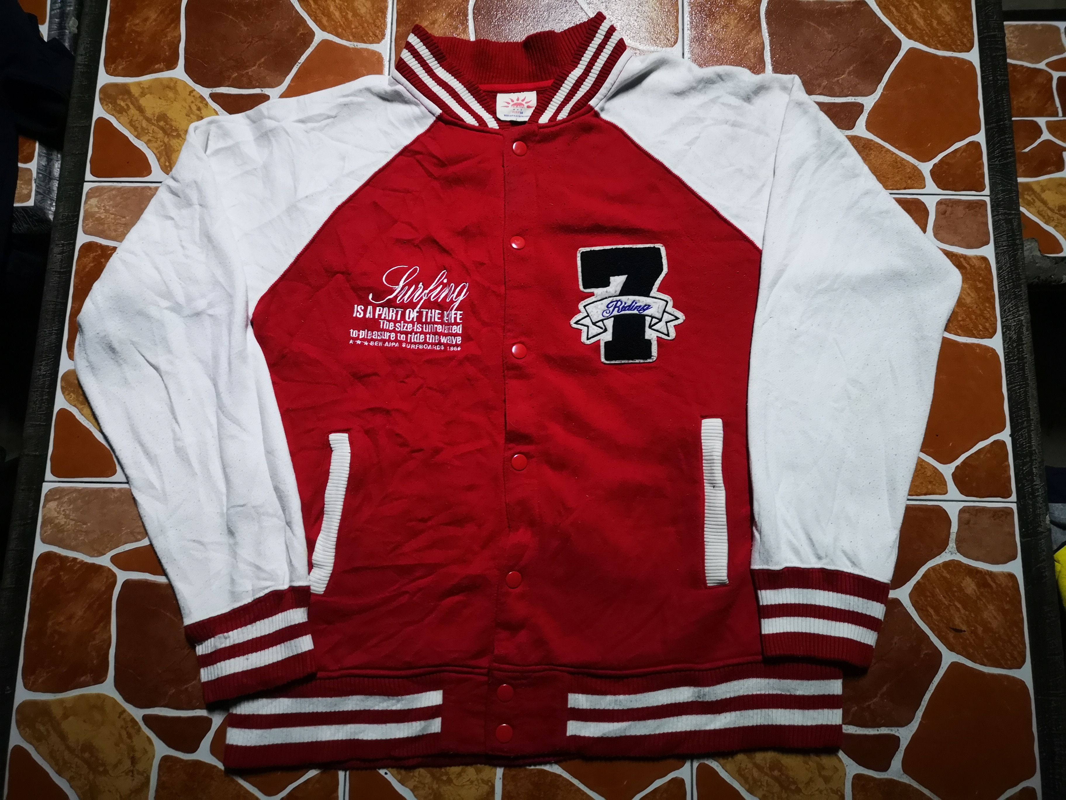 Japanese Brand Varsity Jacket surfing X Japanese Brand Size US L / EU 52-54 / 3 - 1 Thumbnail