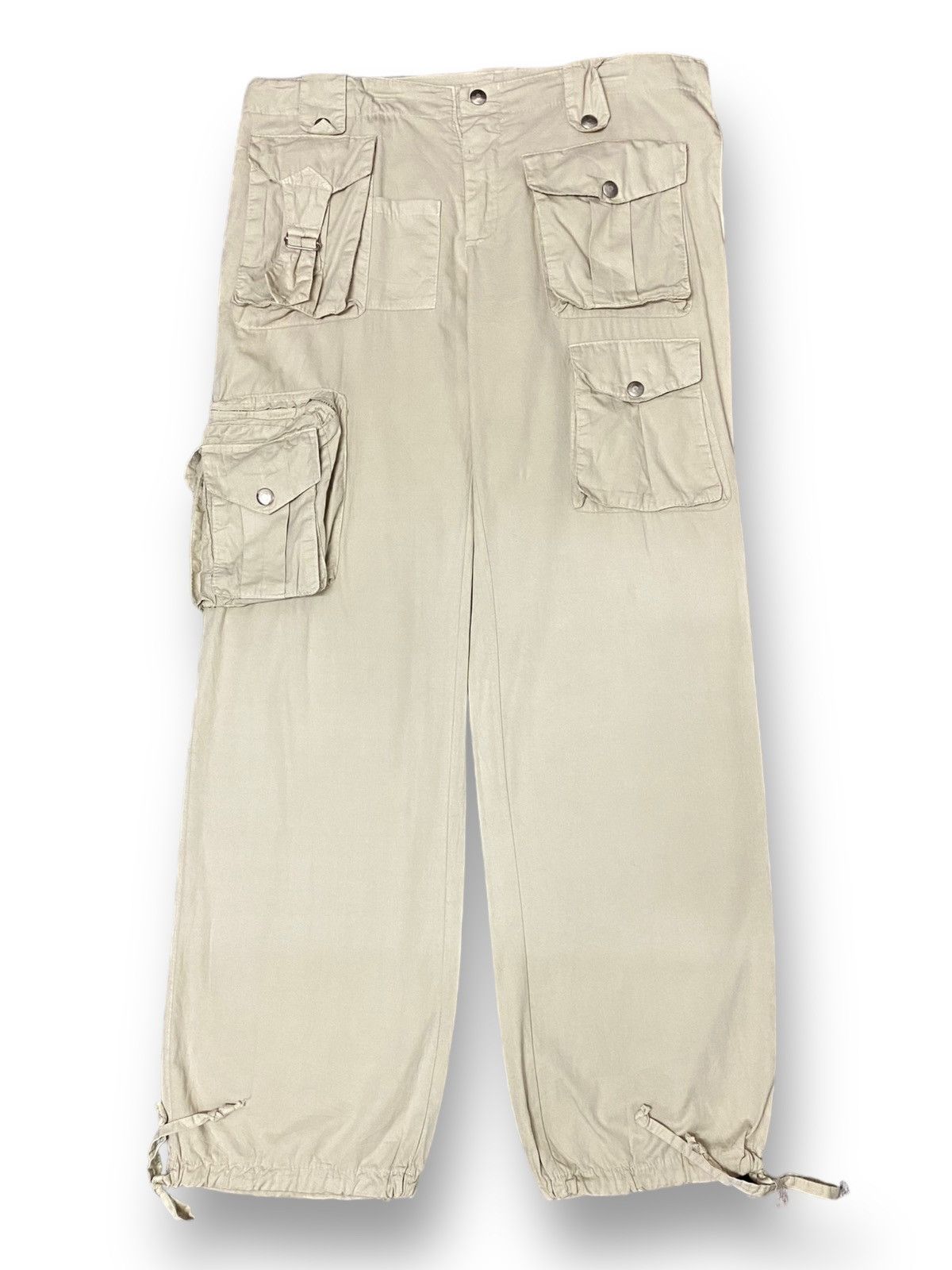 Linen Pants Top Kosmika Cargo Pant Multipocket Parachute