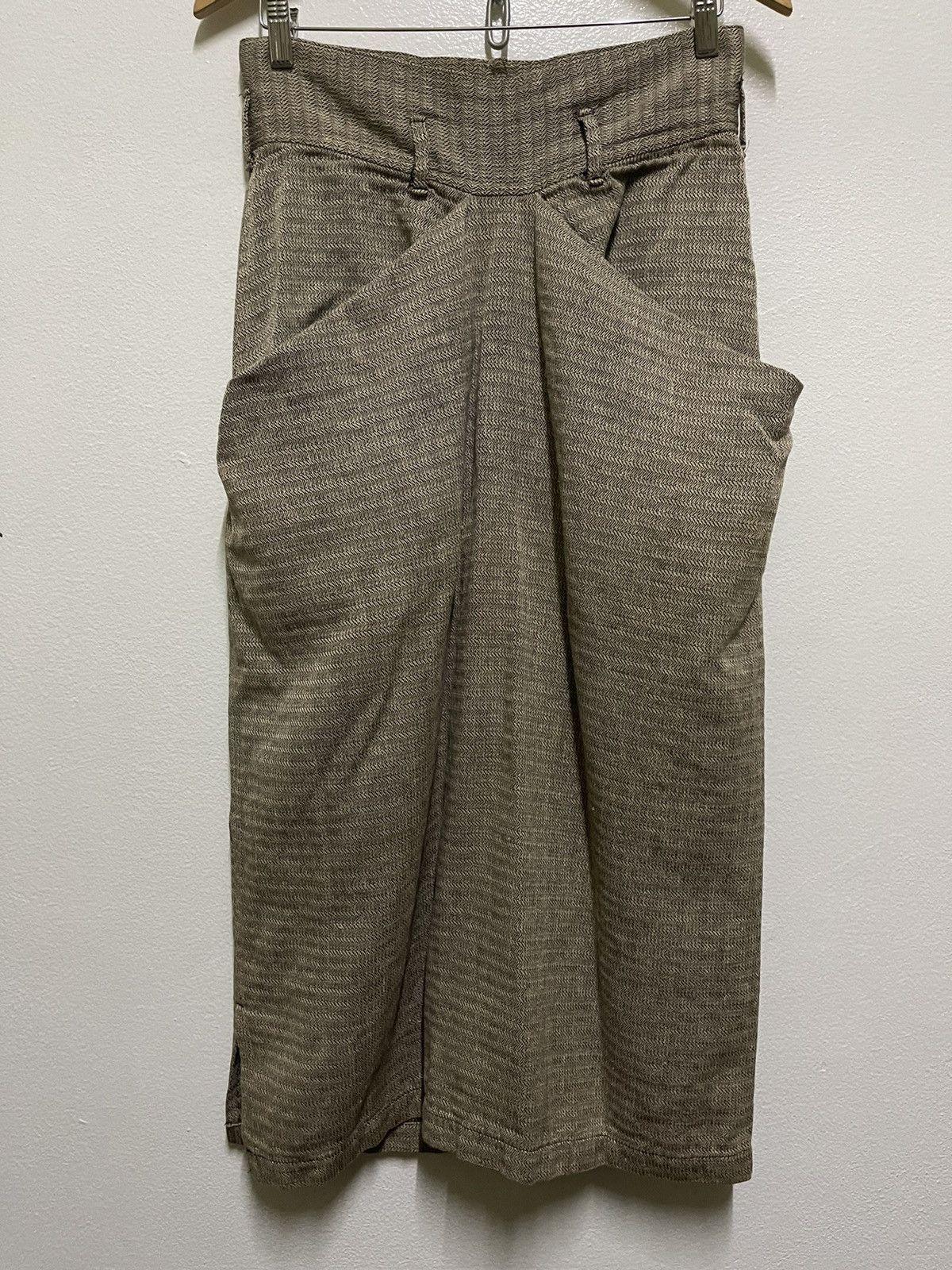 Japanese Brand Vintage Skirt Back Pocket By Yohji Yamamoto Japan Size 30" / US 8 / IT 44 - 7 Thumbnail