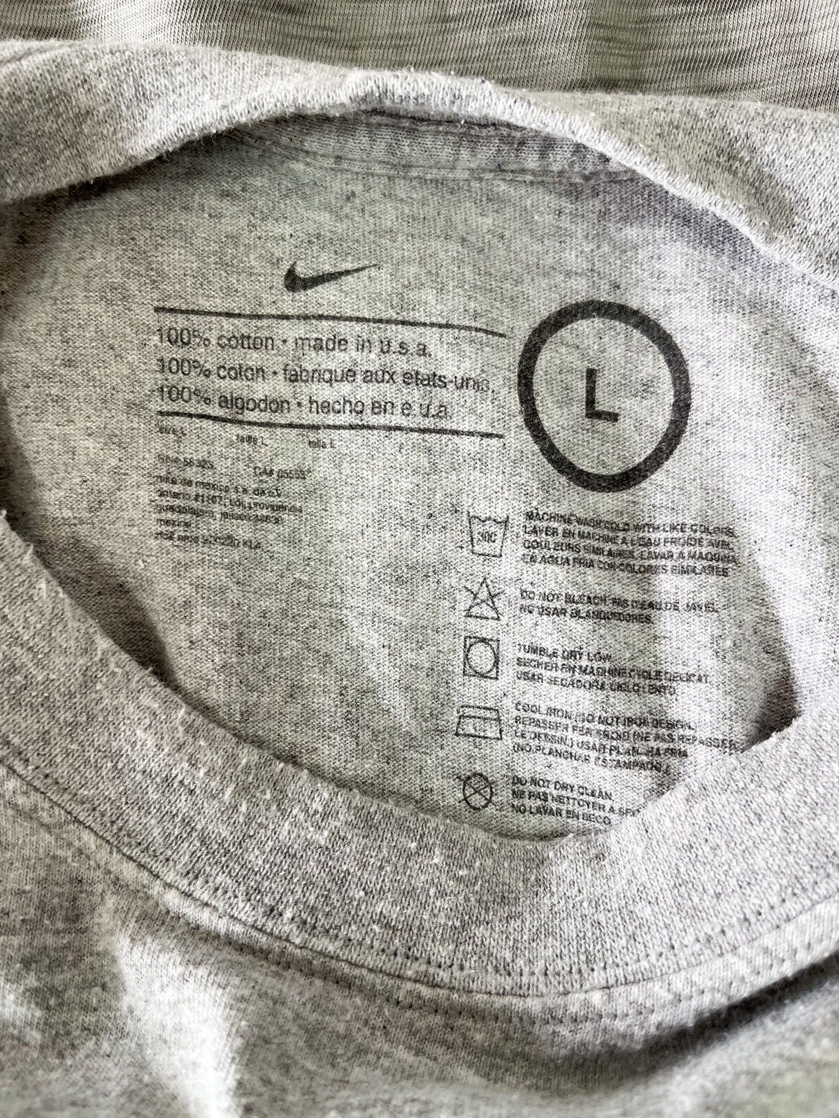 Nike × Vintage Nike Grey Tag Made In USA Basketball All Over T-Shirt Single Size US L / EU 52-54 / 3 - 5 Thumbnail