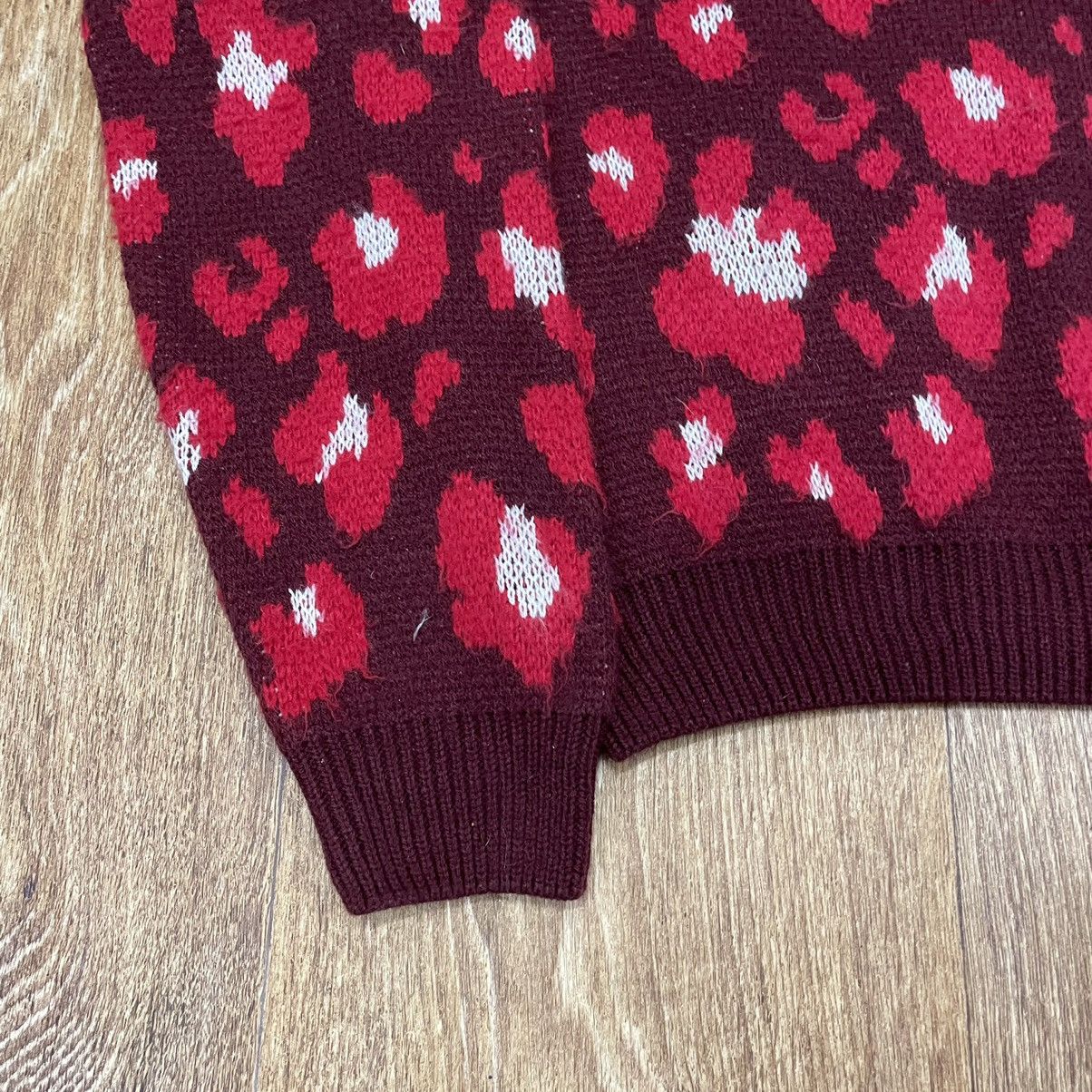 Vintage Vintage Y2K Red All Over Print Crop Sweater Streetwear M Size US M / EU 48-50 / 2 - 3 Thumbnail