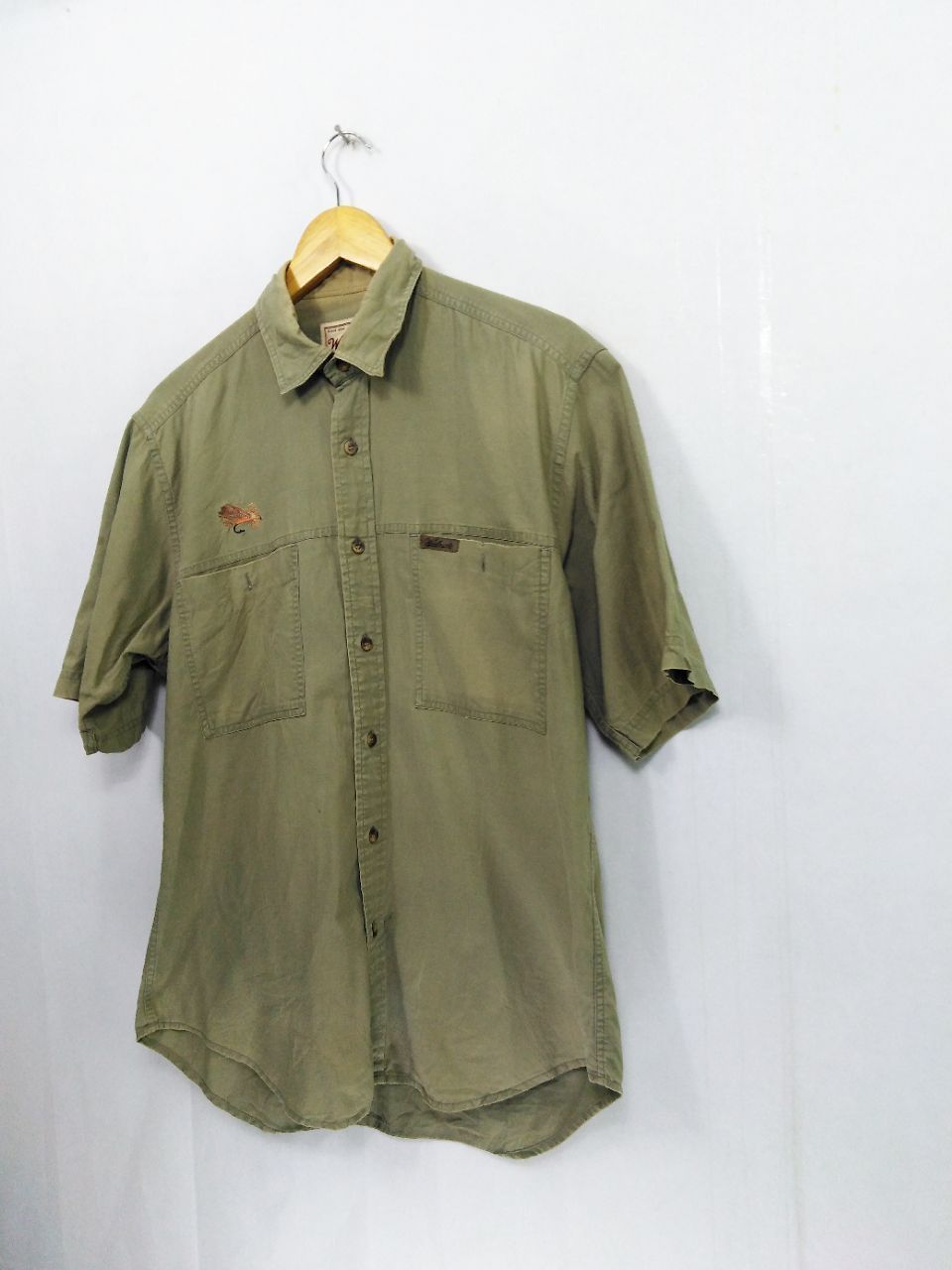 Woolrich Woolen Mills WOOLRICH RUGGED WEAR EMBOIDERY FLY BAIT BUTTON UP SHIRT Size US M / EU 48-50 / 2 - 7 Thumbnail