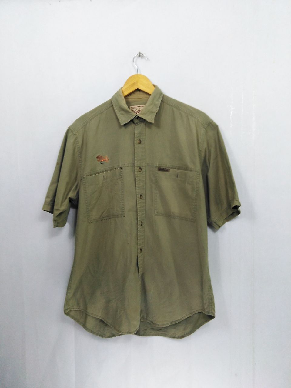 Woolrich Woolen Mills WOOLRICH RUGGED WEAR EMBOIDERY FLY BAIT BUTTON UP SHIRT Size US M / EU 48-50 / 2 - 1 Thumbnail