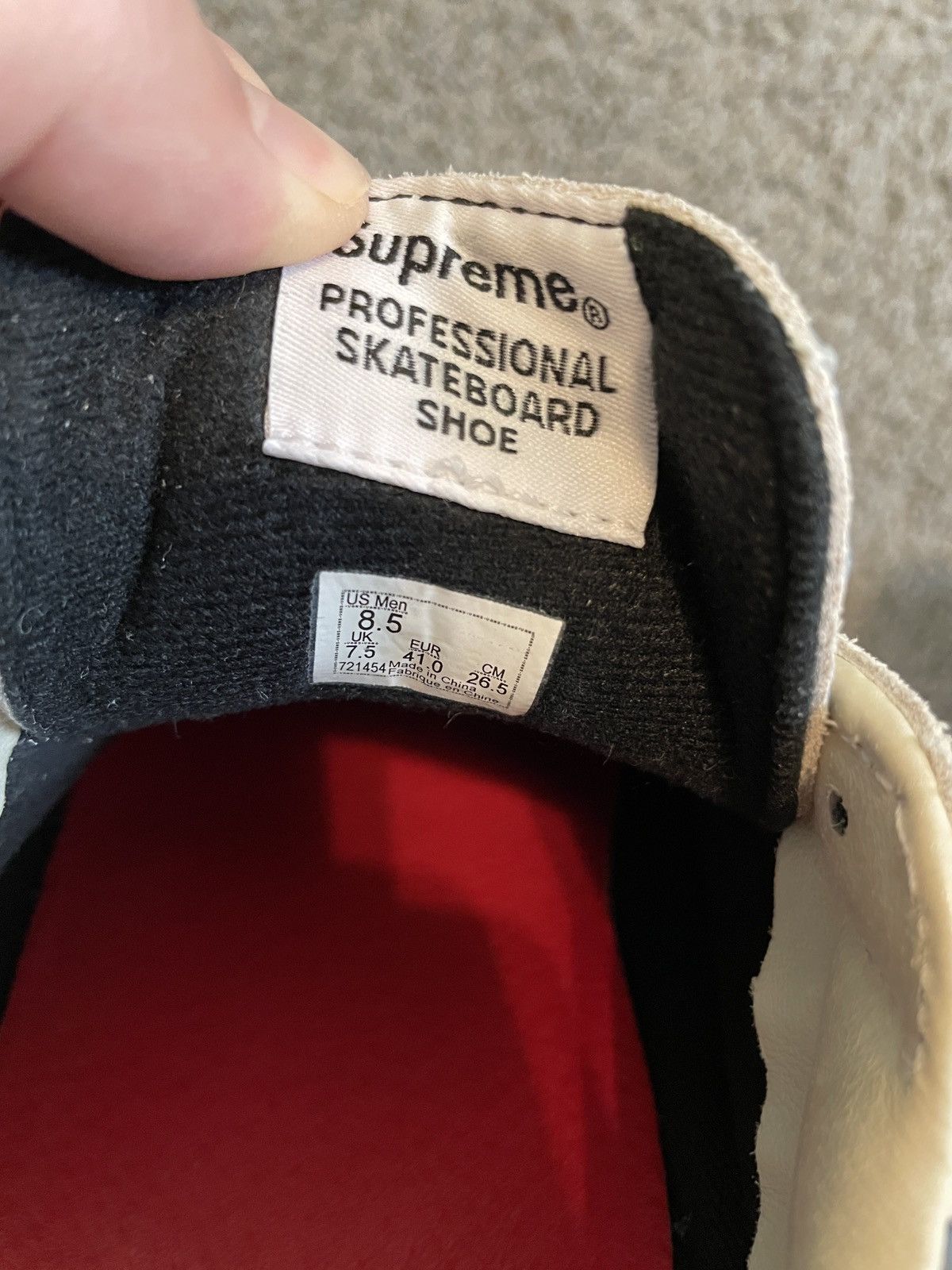 Supreme × Vans Supreme Vans Sid Pro Dalmatian Shoes US 8.5 Size US 8.5 / EU 41-42 - 4 Thumbnail