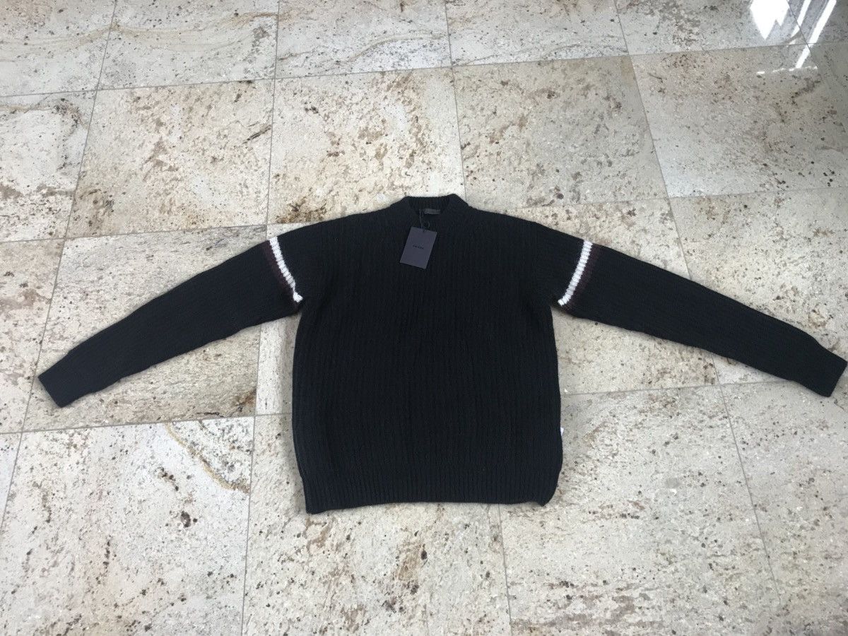 Prada Ribbed Mohair Knitwear in Nero Size US M / EU 48-50 / 2 - 1 Thumbnail