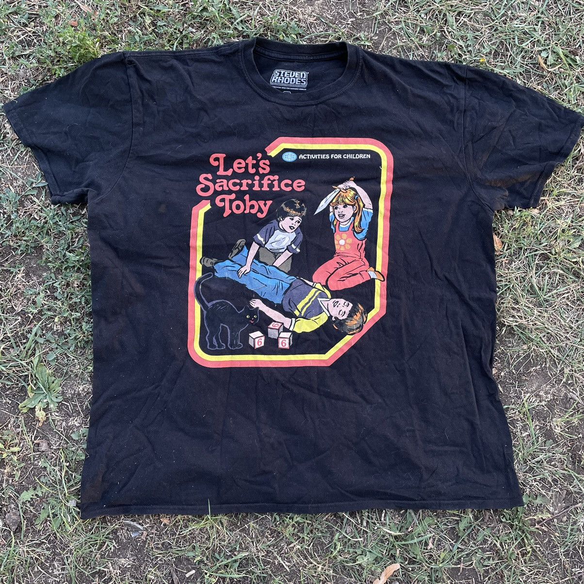 Vintage Vintage Y2K Graphic Tee Dark Sacrifice Band Skate Tapered L Size US L / EU 52-54 / 3 - 1 Thumbnail