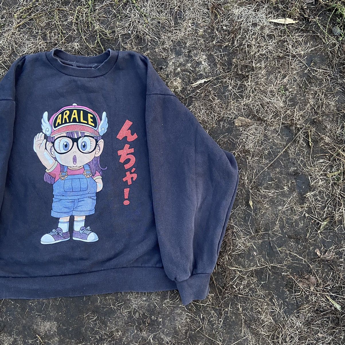Vintage Y2K Japanese Anime Graphic Sweatshirt Oversized Streetwear S Size US S / EU 44-46 / 1 - 2 Thumbnail