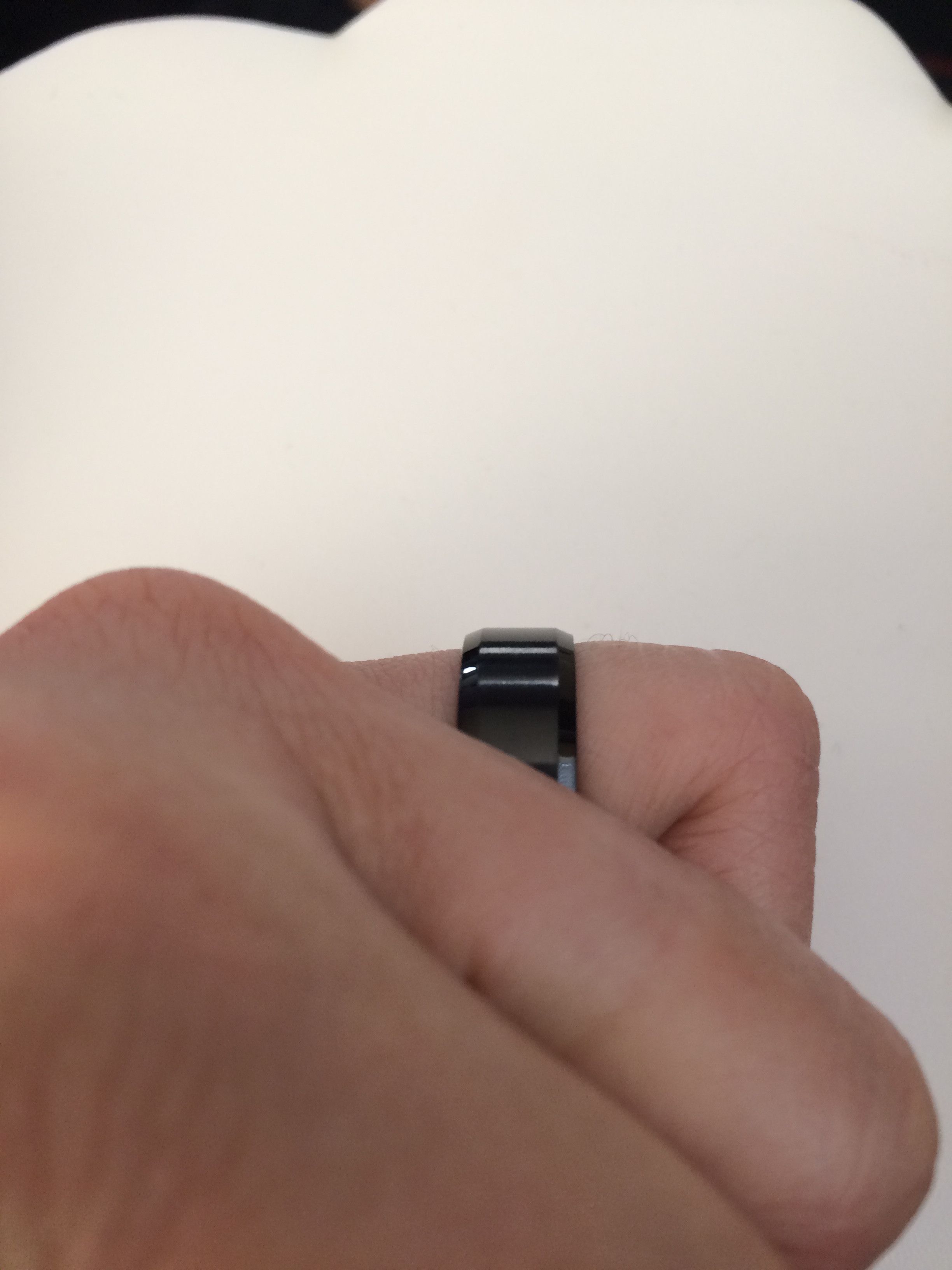 Jewelry Black Stainless Steel Ring - size 8 Size ONE SIZE - 4 Thumbnail