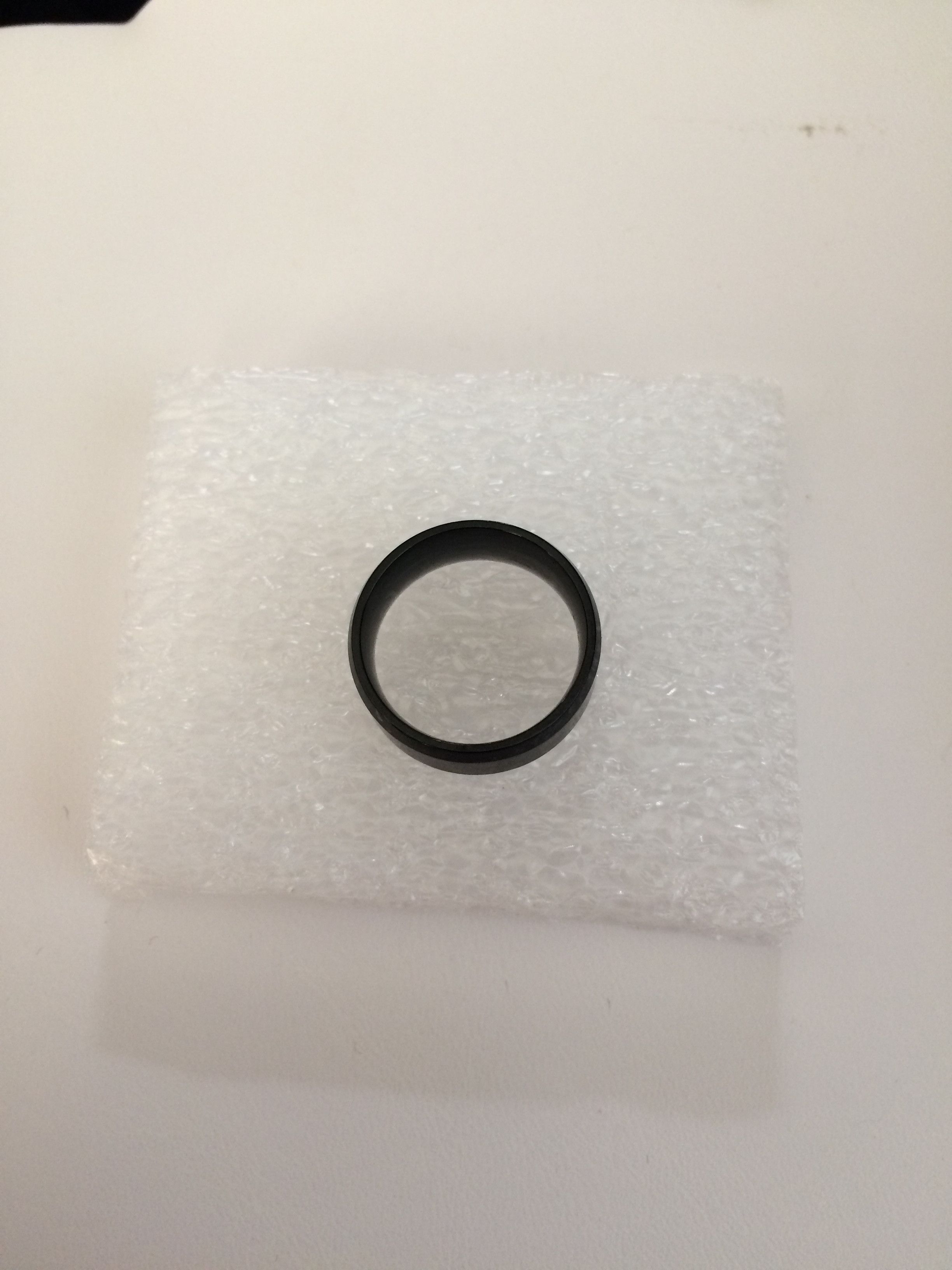 Jewelry Black Stainless Steel Ring - size 8 Size ONE SIZE - 2 Thumbnail