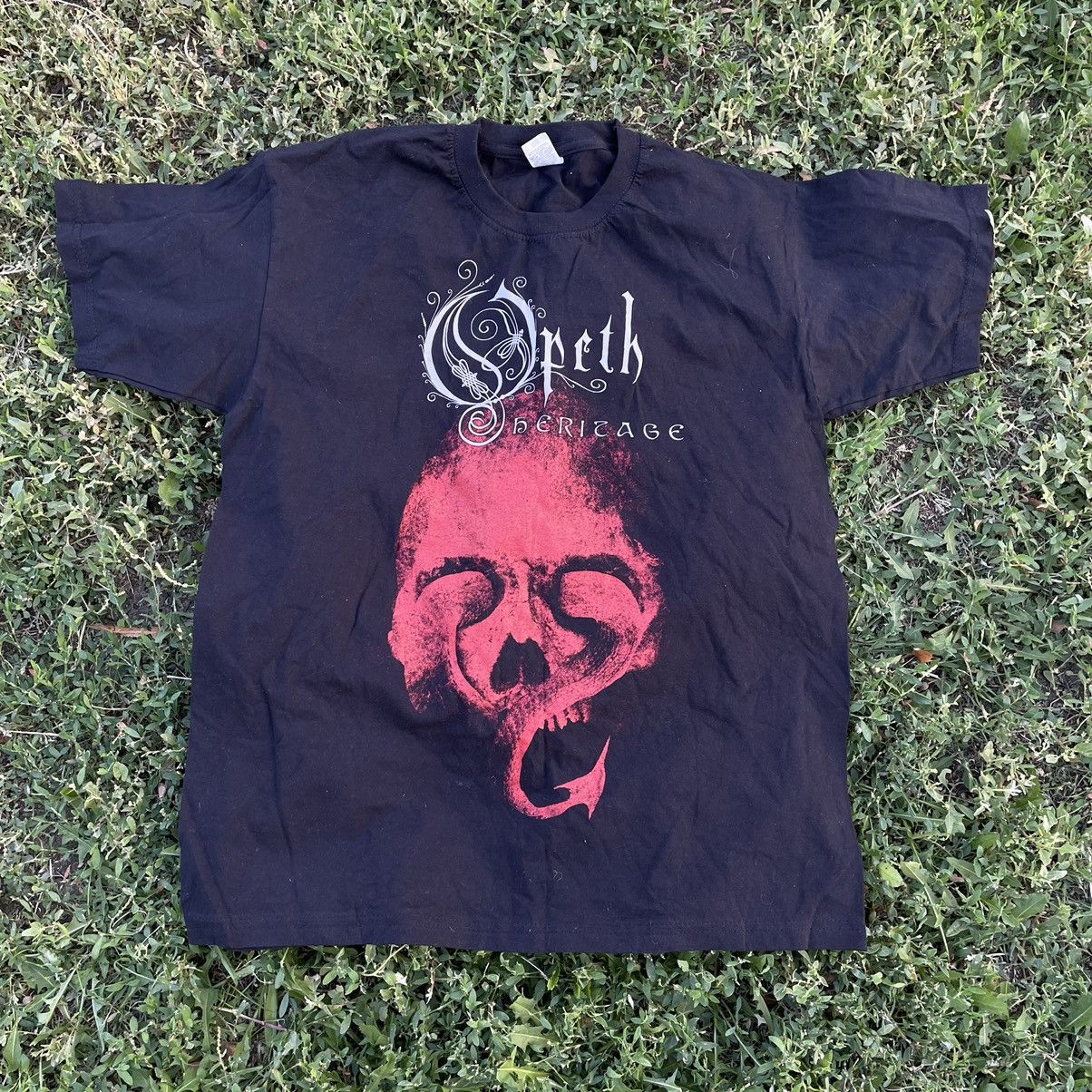 Vintage Vintage Y2K Opeth Band Tee Graphic Skull Horror Punk Boxy XL Size US XL / EU 56 / 4 - 1 Thumbnail