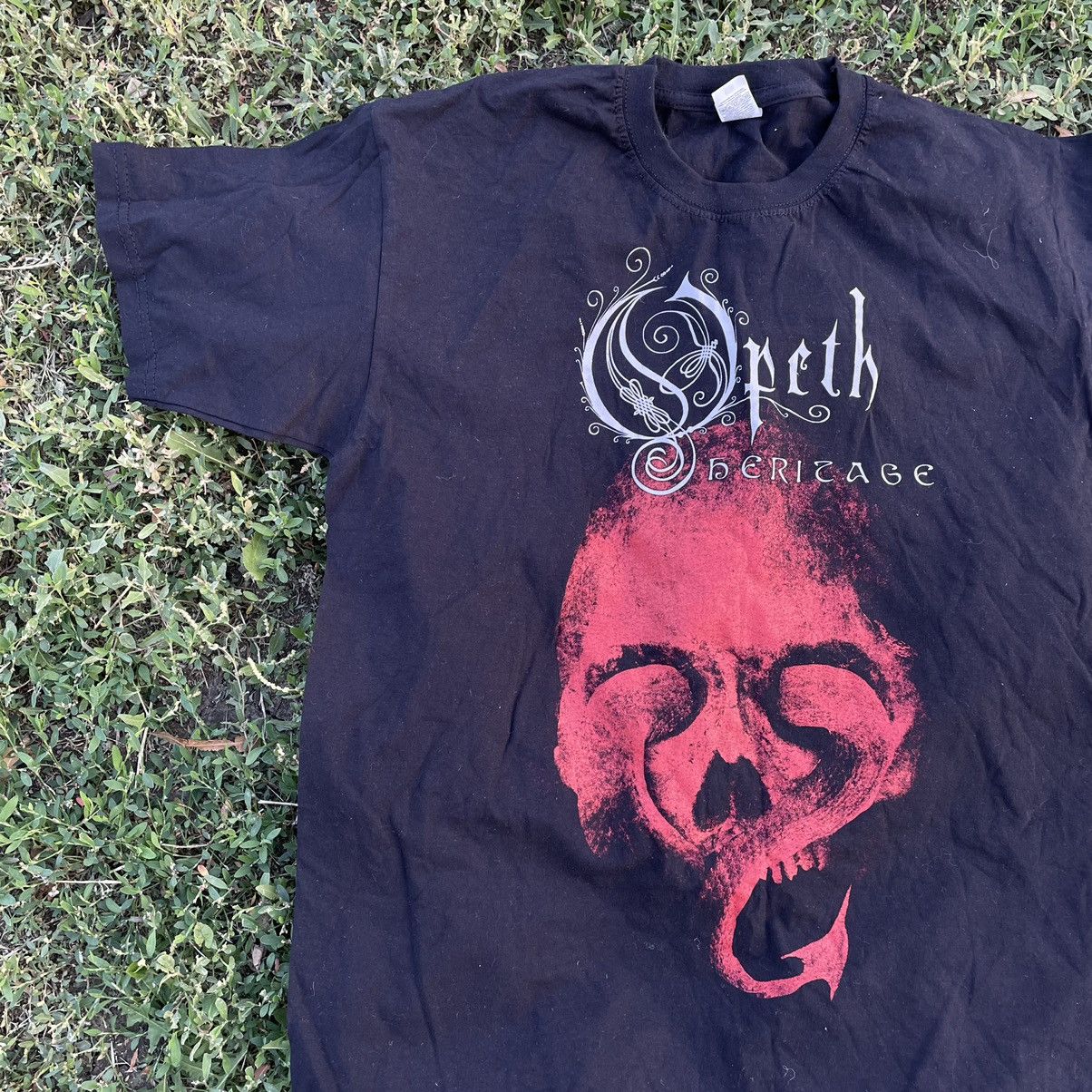 Vintage Vintage Y2K Opeth Band Tee Graphic Skull Horror Punk Boxy XL Size US XL / EU 56 / 4 - 3 Thumbnail