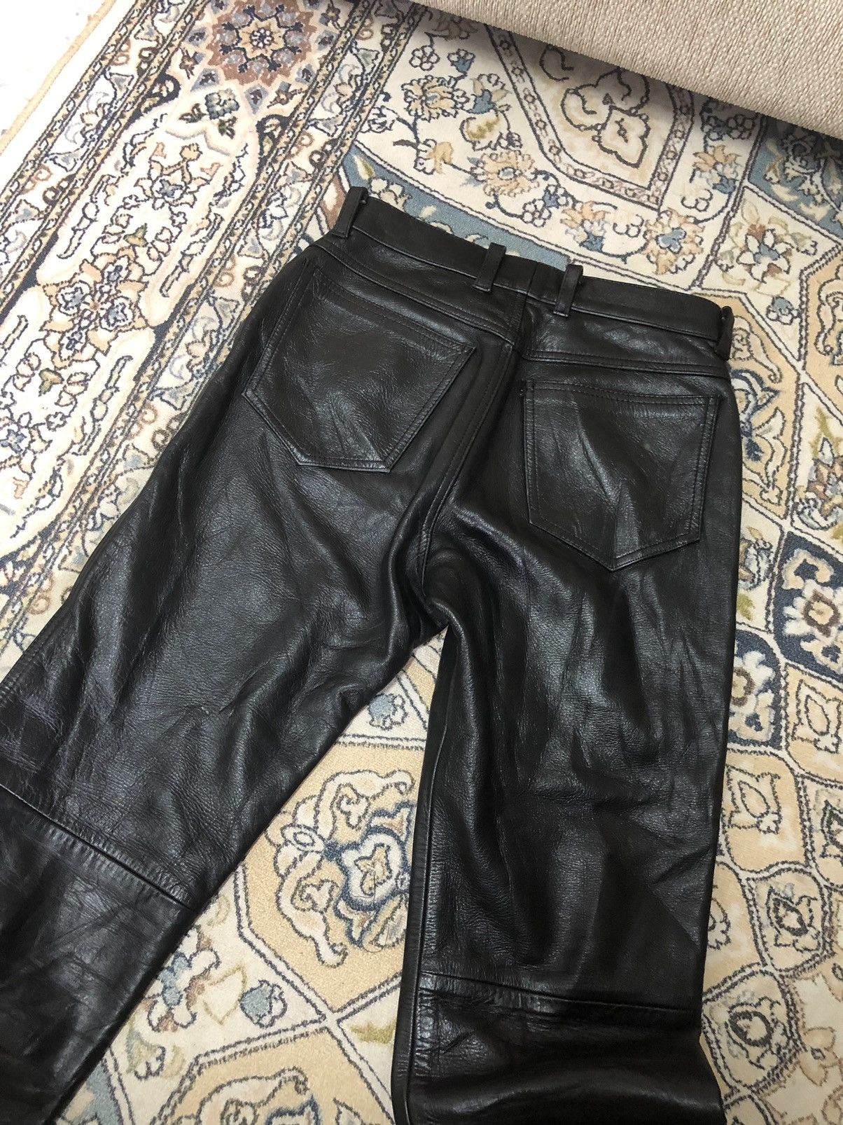 Leather Vintage C.Brumes Japan Made Bondage Punk Leather Pants Size US 27 - 11 Thumbnail