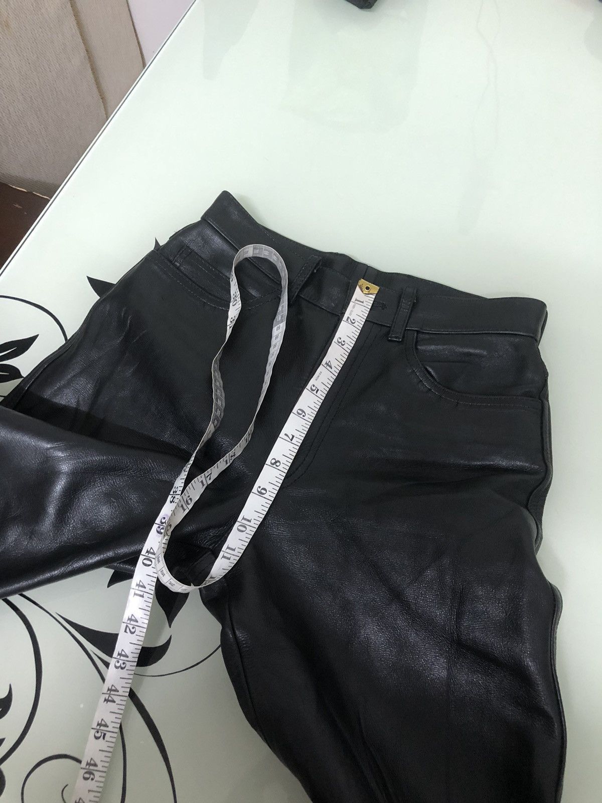 Leather Vintage C.Brumes Japan Made Bondage Punk Leather Pants Size US 27 - 21 Thumbnail