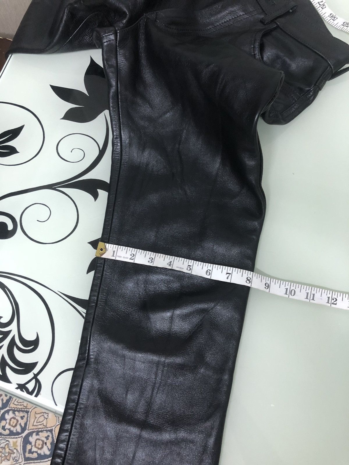 Leather Vintage C.Brumes Japan Made Bondage Punk Leather Pants Size US 27 - 23 Thumbnail