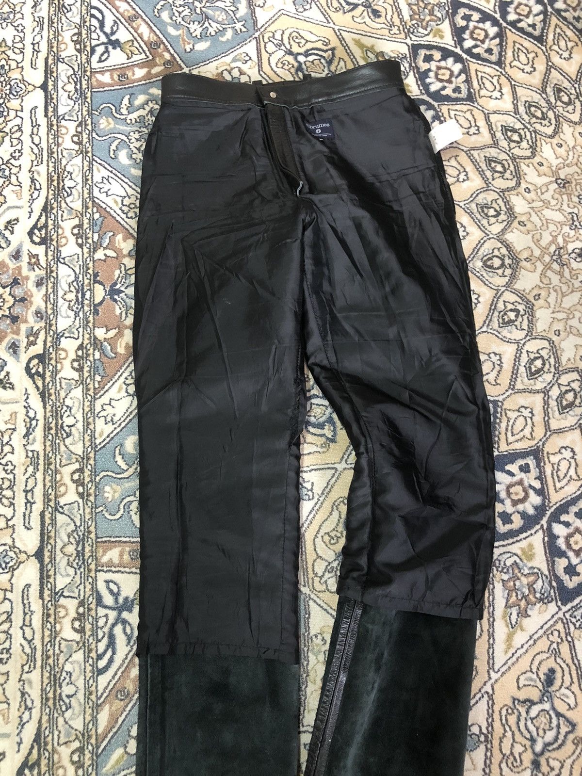 Leather Vintage C.Brumes Japan Made Bondage Punk Leather Pants Size US 27 - 16 Thumbnail