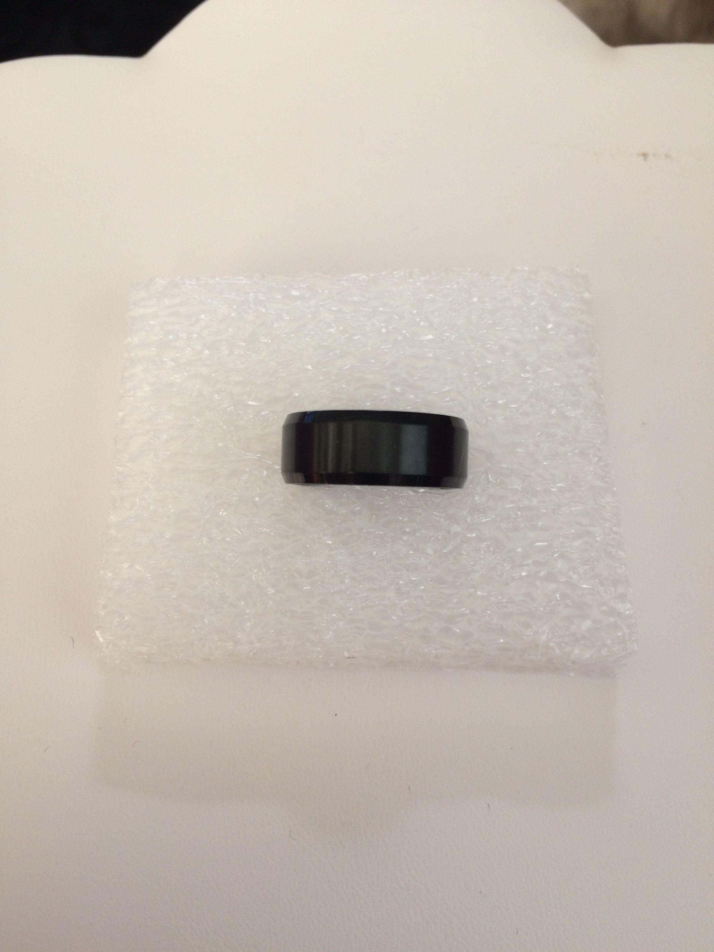 Jewelry Black Stainless Steel Ring - size 8 Size ONE SIZE - 1 Thumbnail