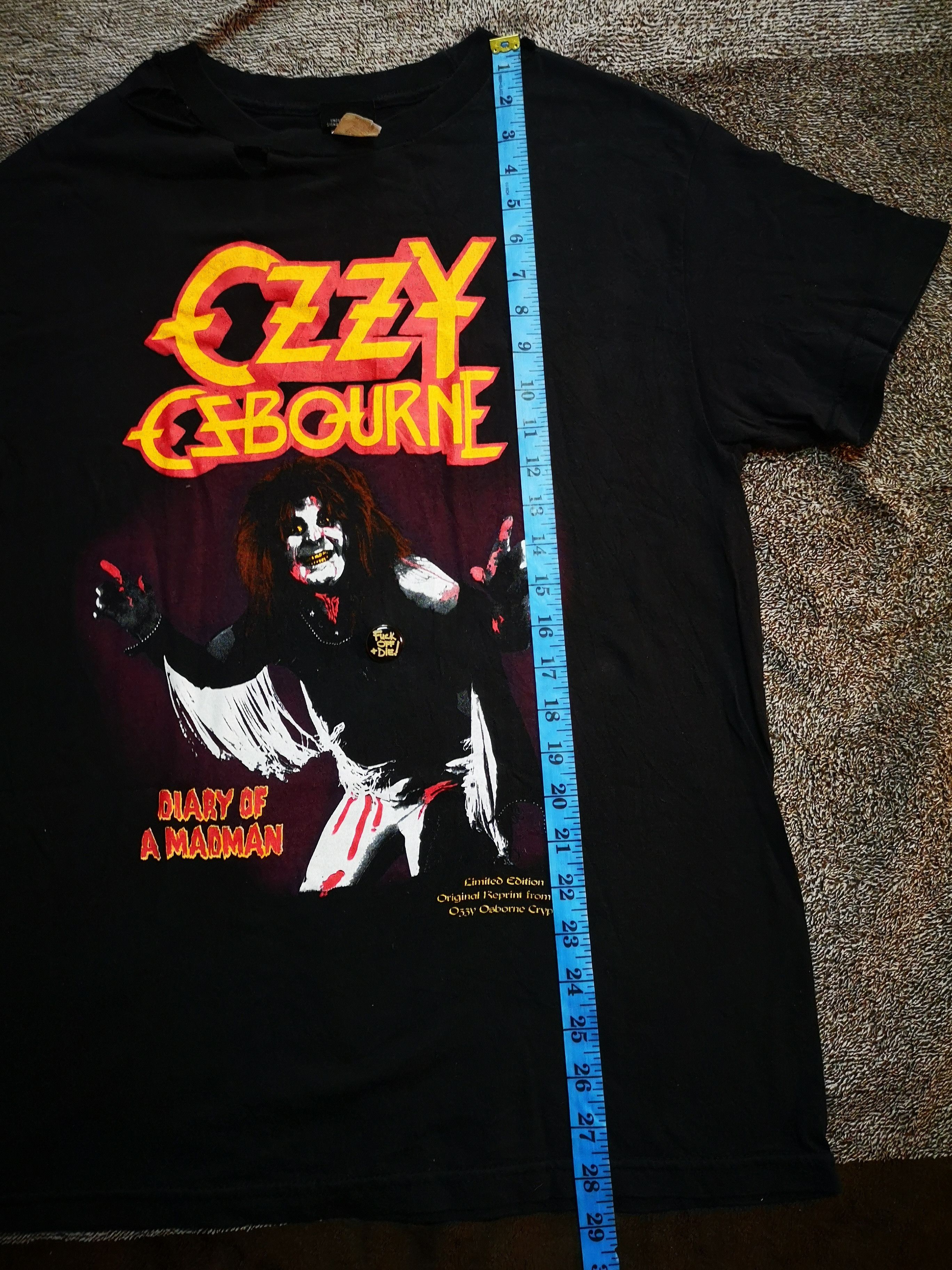 Band Tees '' LIMITED EDITION'' Ozzy Osborne Dairy Of A Madman Size US M / EU 48-50 / 2 - 12 Thumbnail