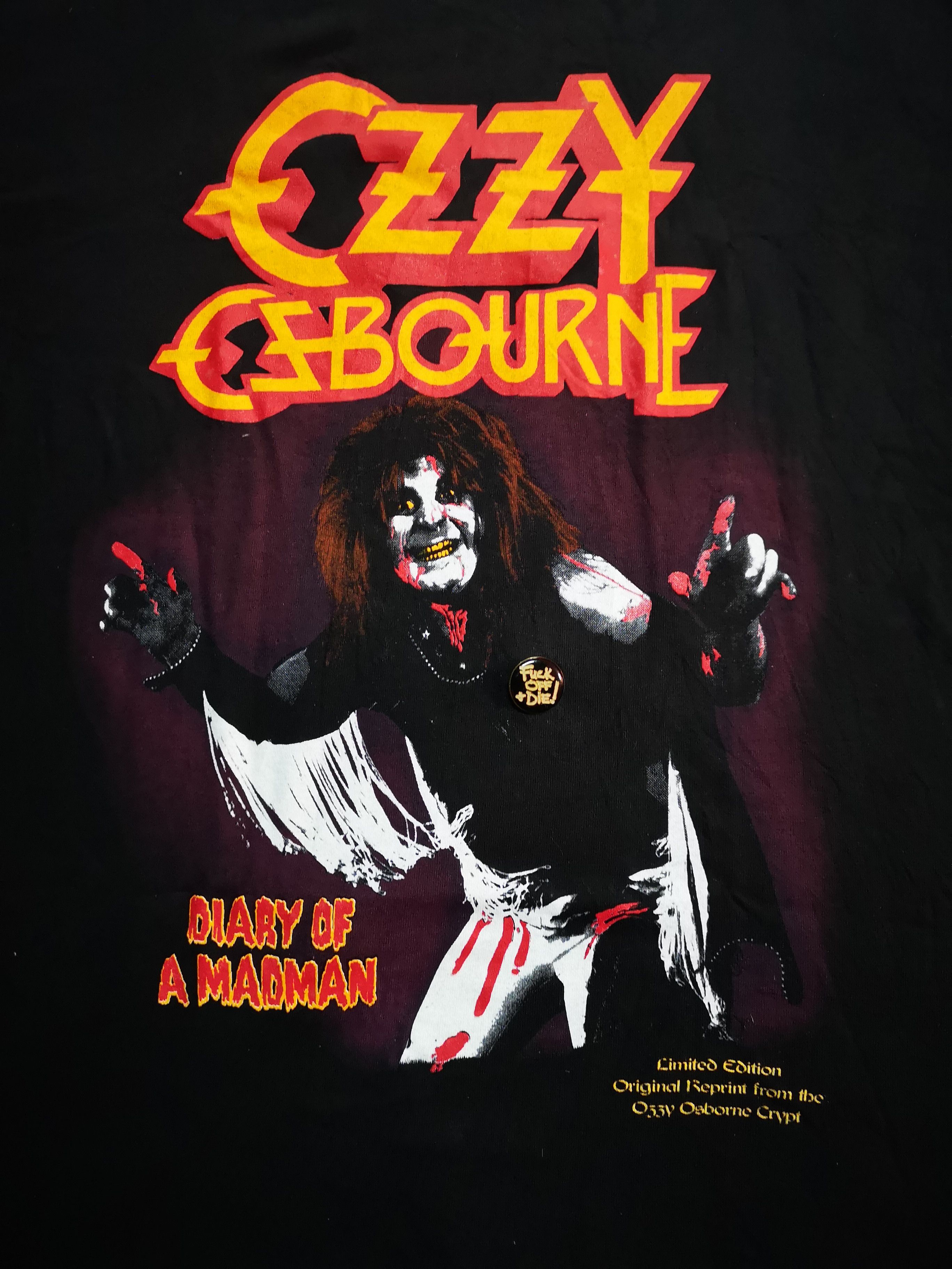 Band Tees '' LIMITED EDITION'' Ozzy Osborne Dairy Of A Madman Size US M / EU 48-50 / 2 - 3 Thumbnail
