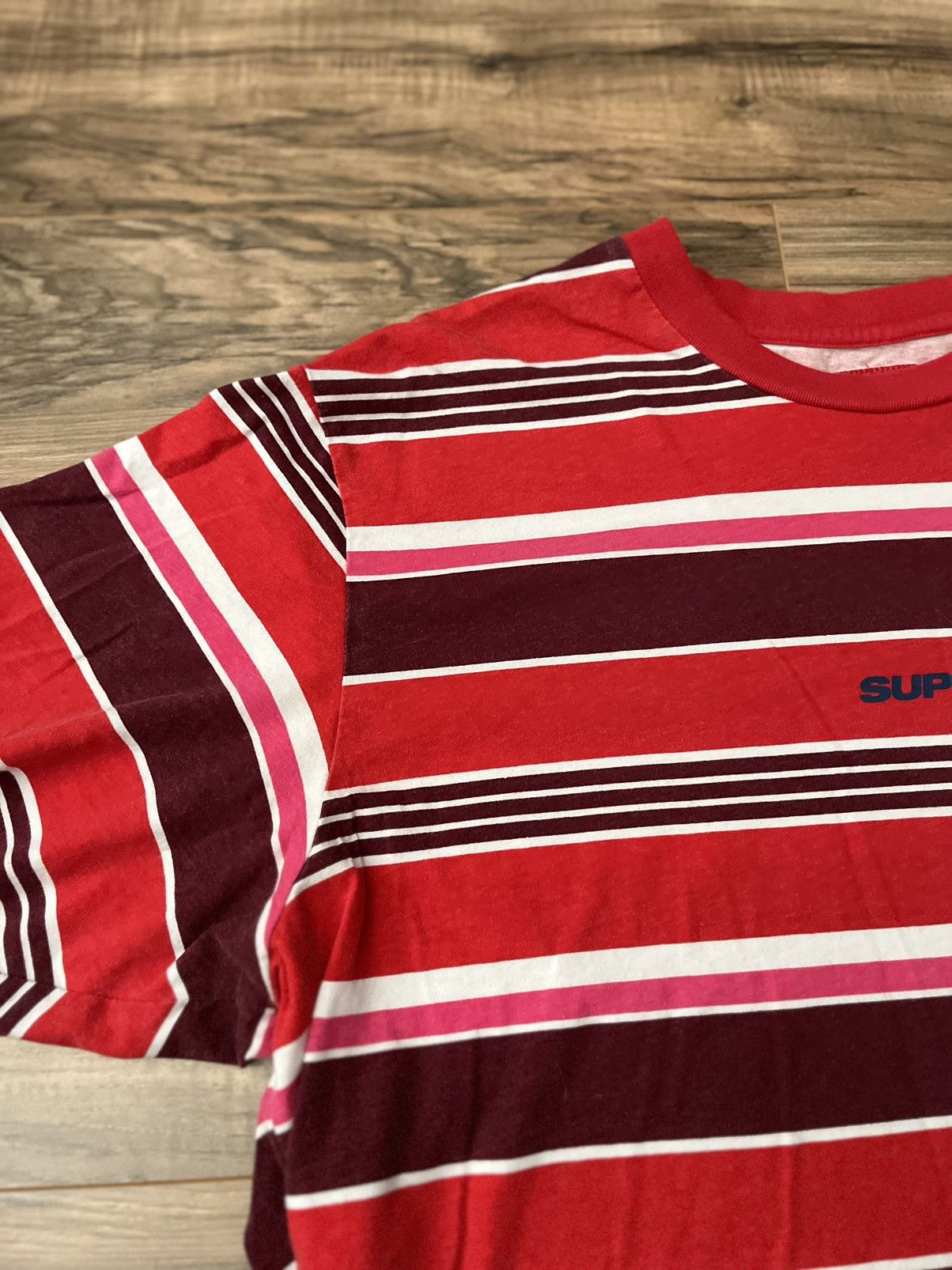 Supreme Supreme Stripe S/S Top Size US XL / EU 56 / 4 - 3 Thumbnail