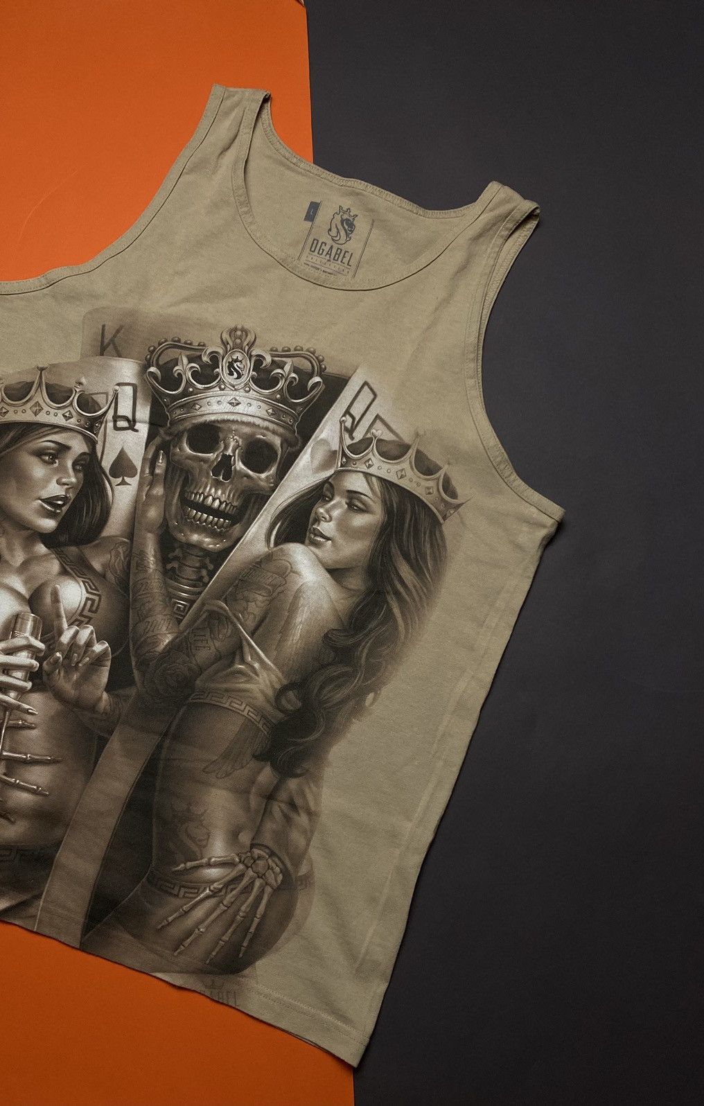 Japanese Brand × Vintage King skeleton and sexy girl ogabel t-shirt Size US L / EU 52-54 / 3 - 2 Thumbnail