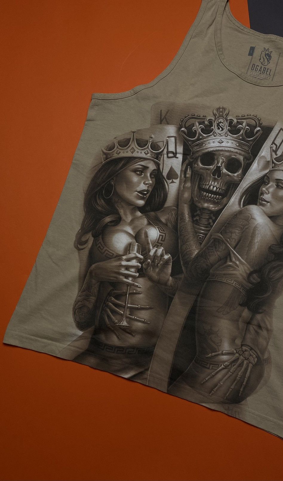 Japanese Brand × Vintage King skeleton and sexy girl ogabel t-shirt Size US L / EU 52-54 / 3 - 3 Thumbnail