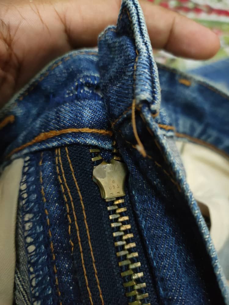 Levi's Vintage Clothing BIG E 90s Vintage Levi's 502 Selvedge Size US 29 - 10 Thumbnail
