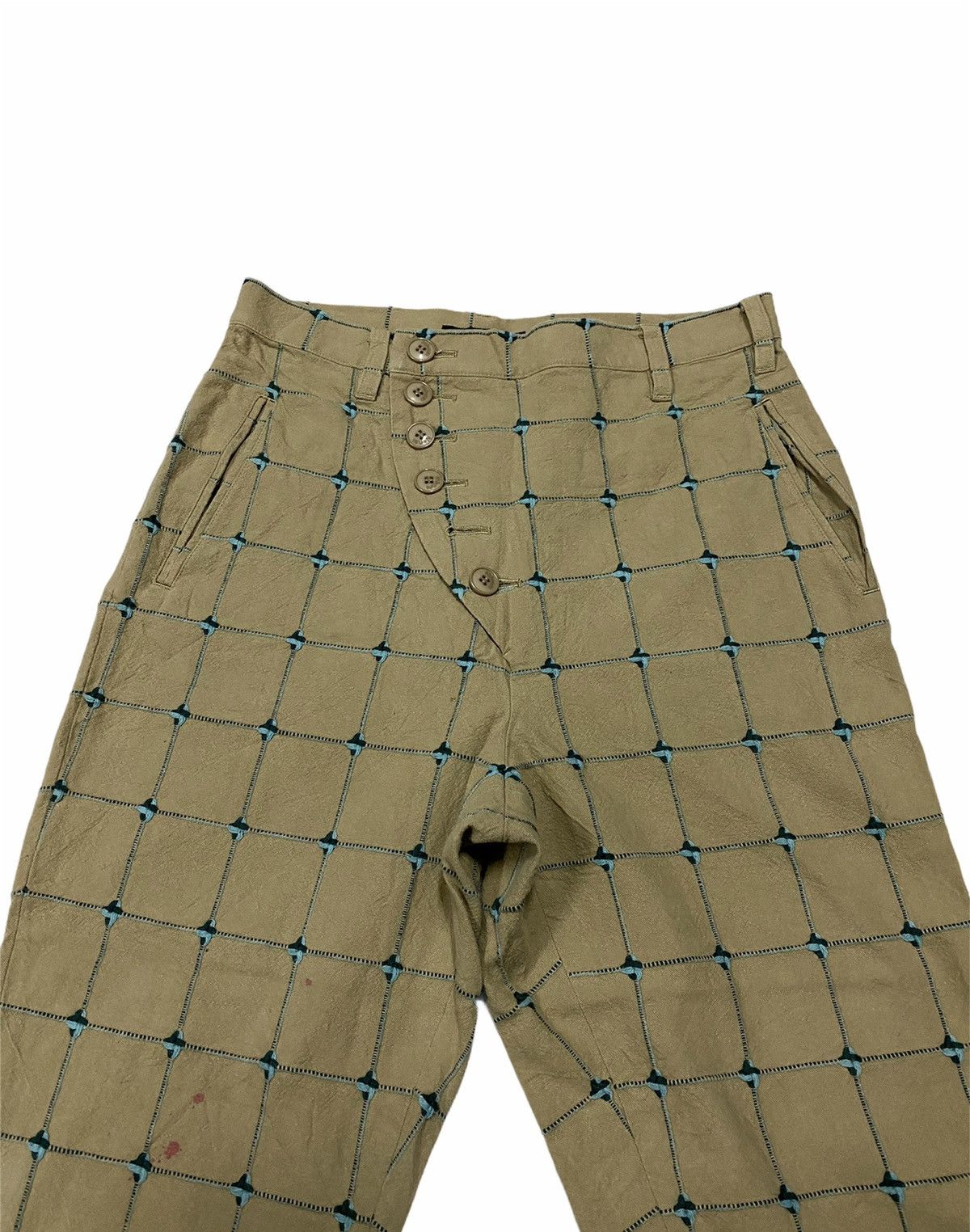 Ne-Net Ne-net Issey Miyake Sashiko Cropped Pants Size US 29 - 3 Thumbnail