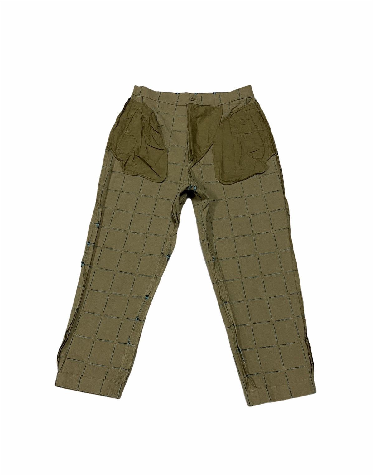 Ne-Net Ne-net Issey Miyake Sashiko Cropped Pants Size US 29 - 7 Thumbnail