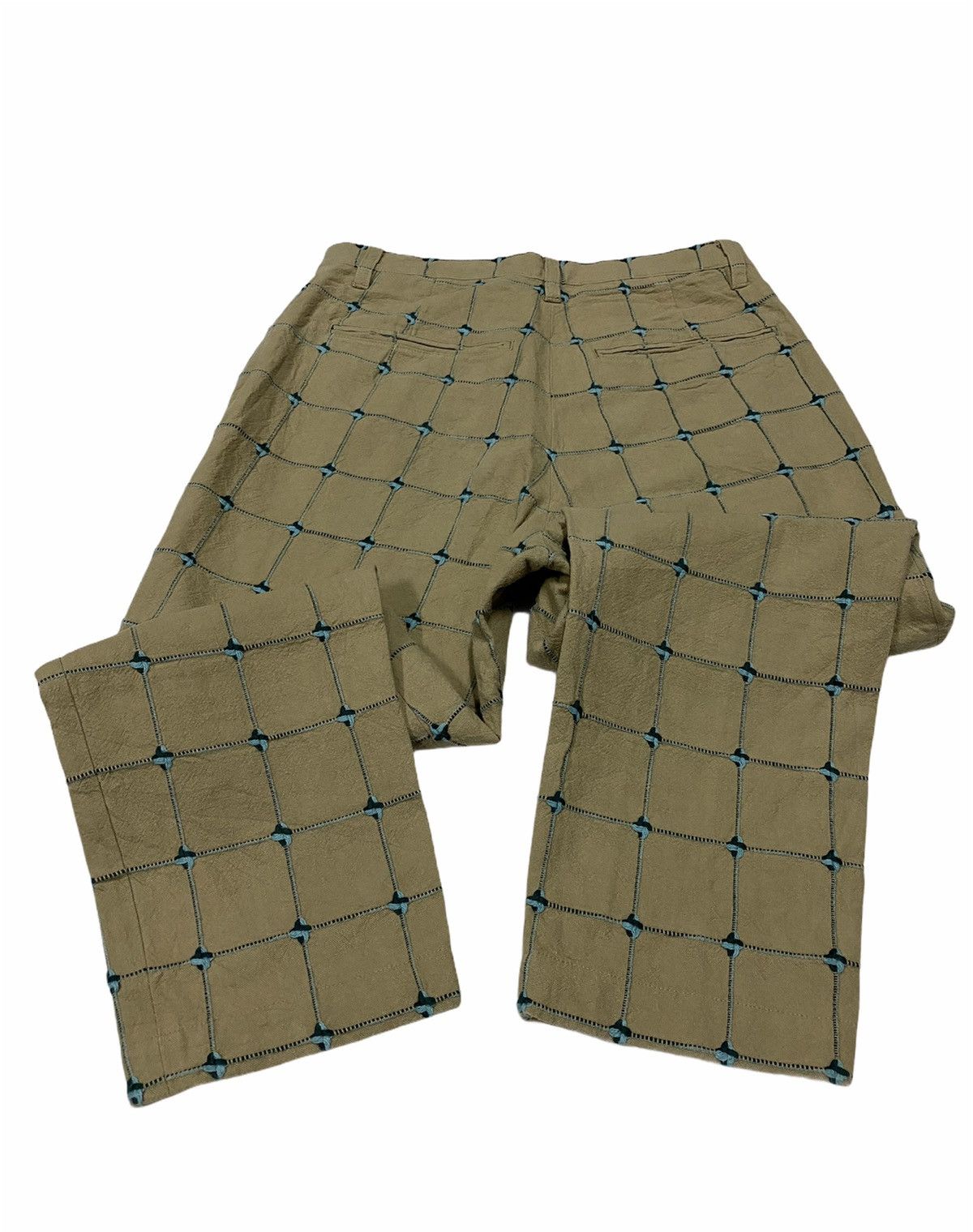 Ne-Net Ne-net Issey Miyake Sashiko Cropped Pants Size US 29 - 6 Thumbnail