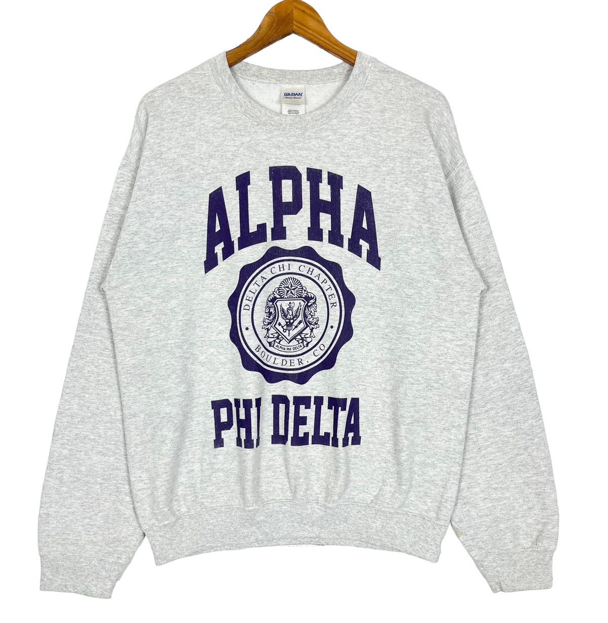 Alpha Phi Delta Fraternity College Big Logo Sweatshirt