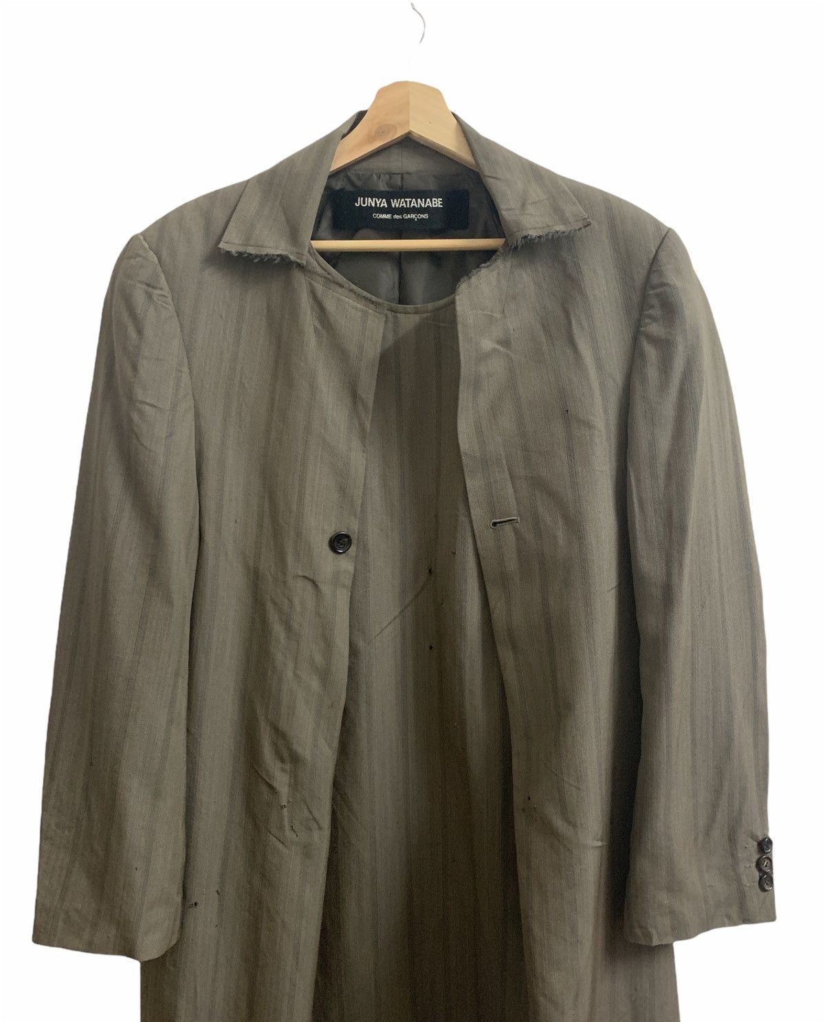 Junya Watanabe 🔥Junya Watanabe Wool Laine Distressed Design Dress Size M / US 6-8 / IT 42-44 - 4 Thumbnail