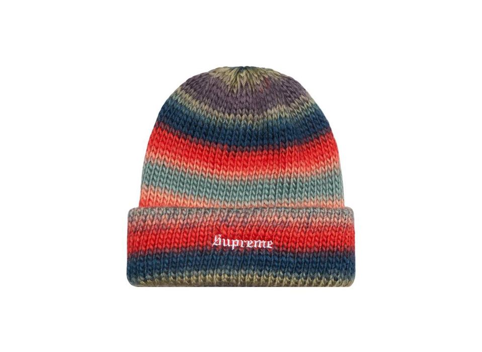 Supreme SUPREME Ombre Strip Beanie (NAVY) | Grailed