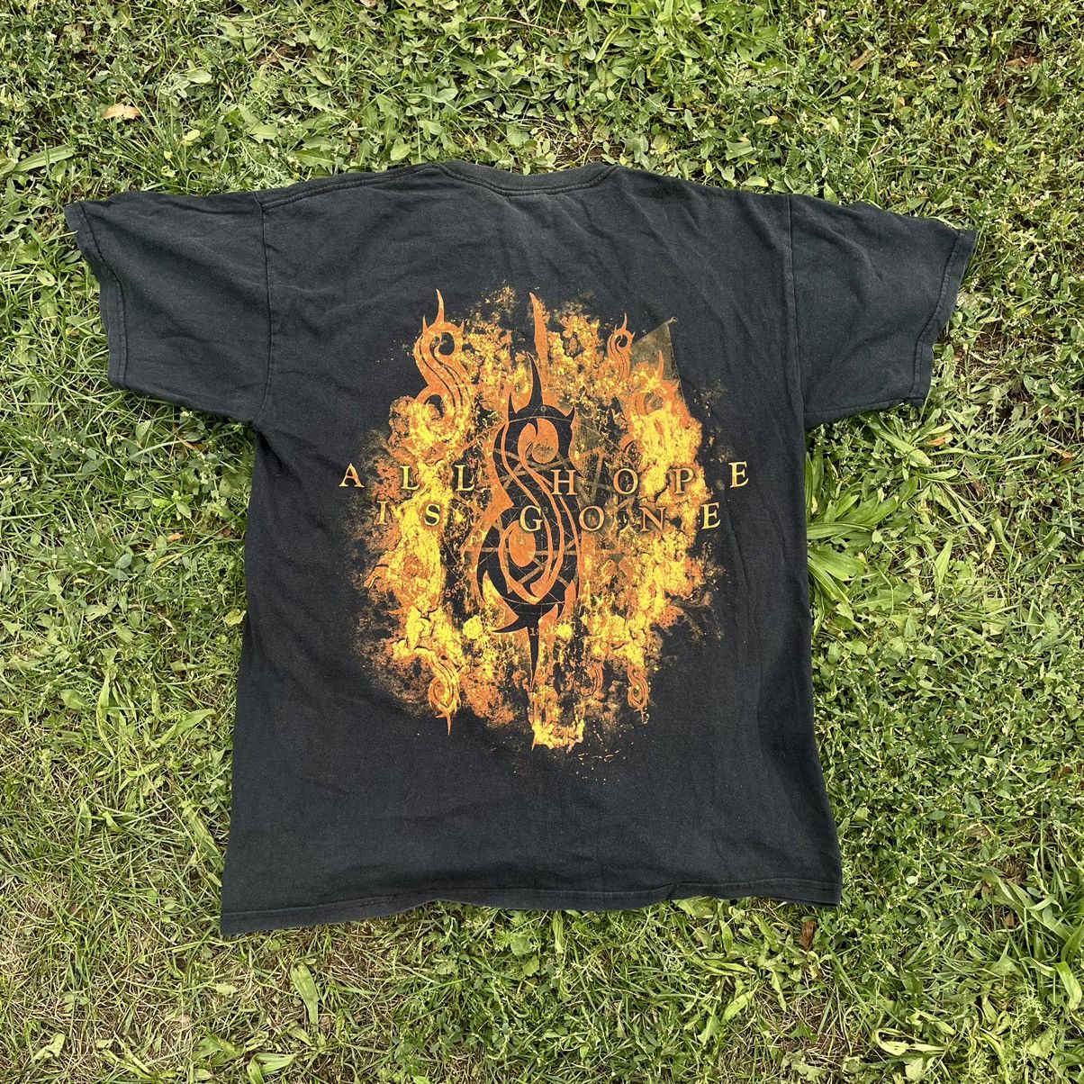 Vintage Vintage Y2K Slipknot Sun Faded Graphic Band Tee Grunge L Size US L / EU 52-54 / 3 - 2 Thumbnail
