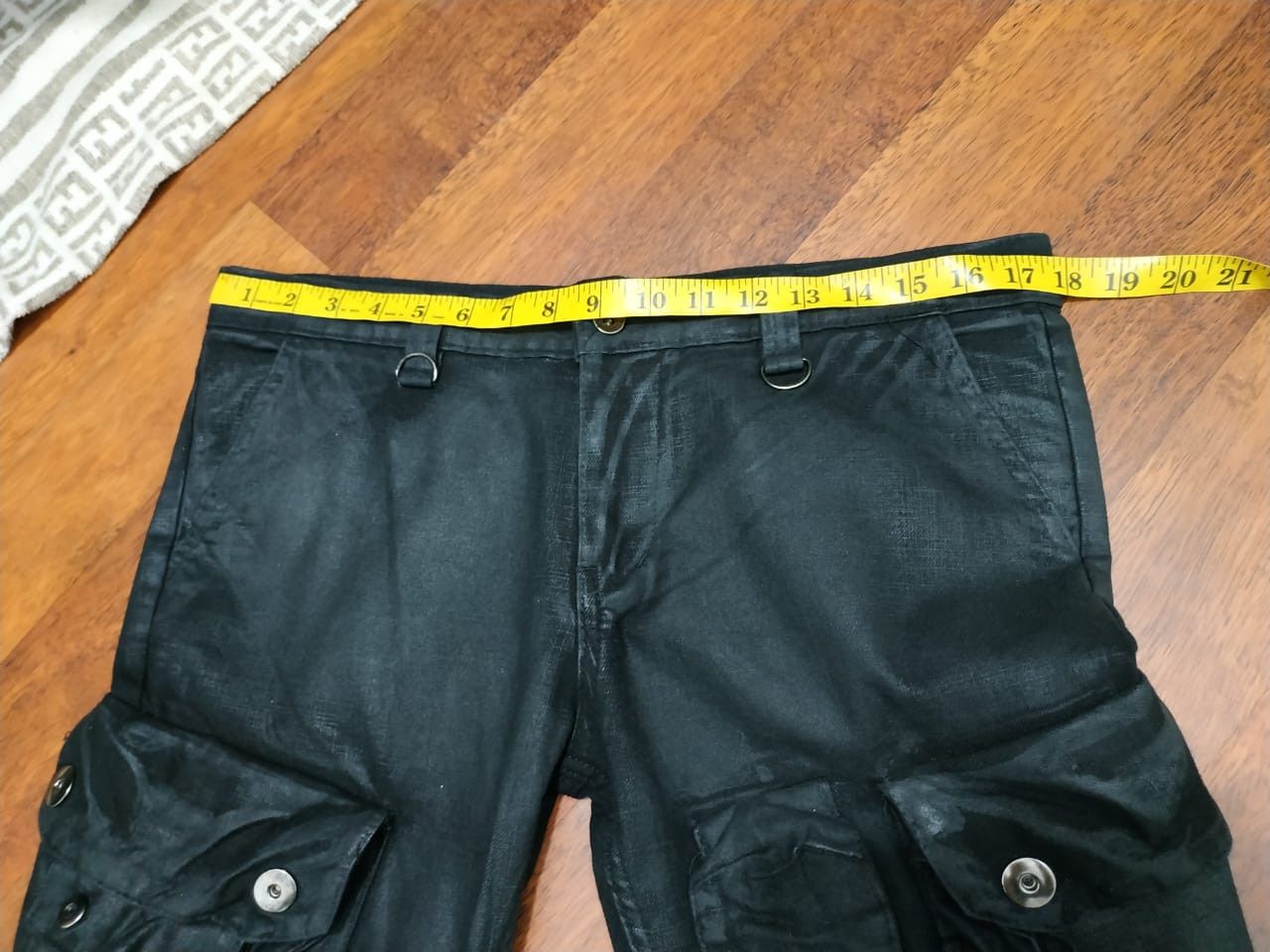 Designer × Seditionaries Fit 31 to 32, Multipocket wax/coated Stretch Pants Size US 32 / EU 48 - 10 Thumbnail