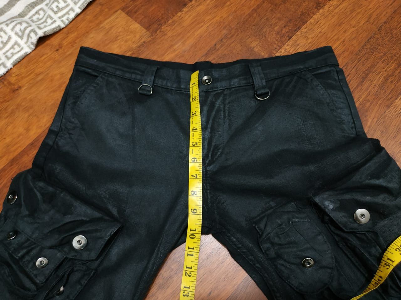 Designer × Seditionaries Fit 31 to 32, Multipocket wax/coated Stretch Pants Size US 32 / EU 48 - 11 Thumbnail