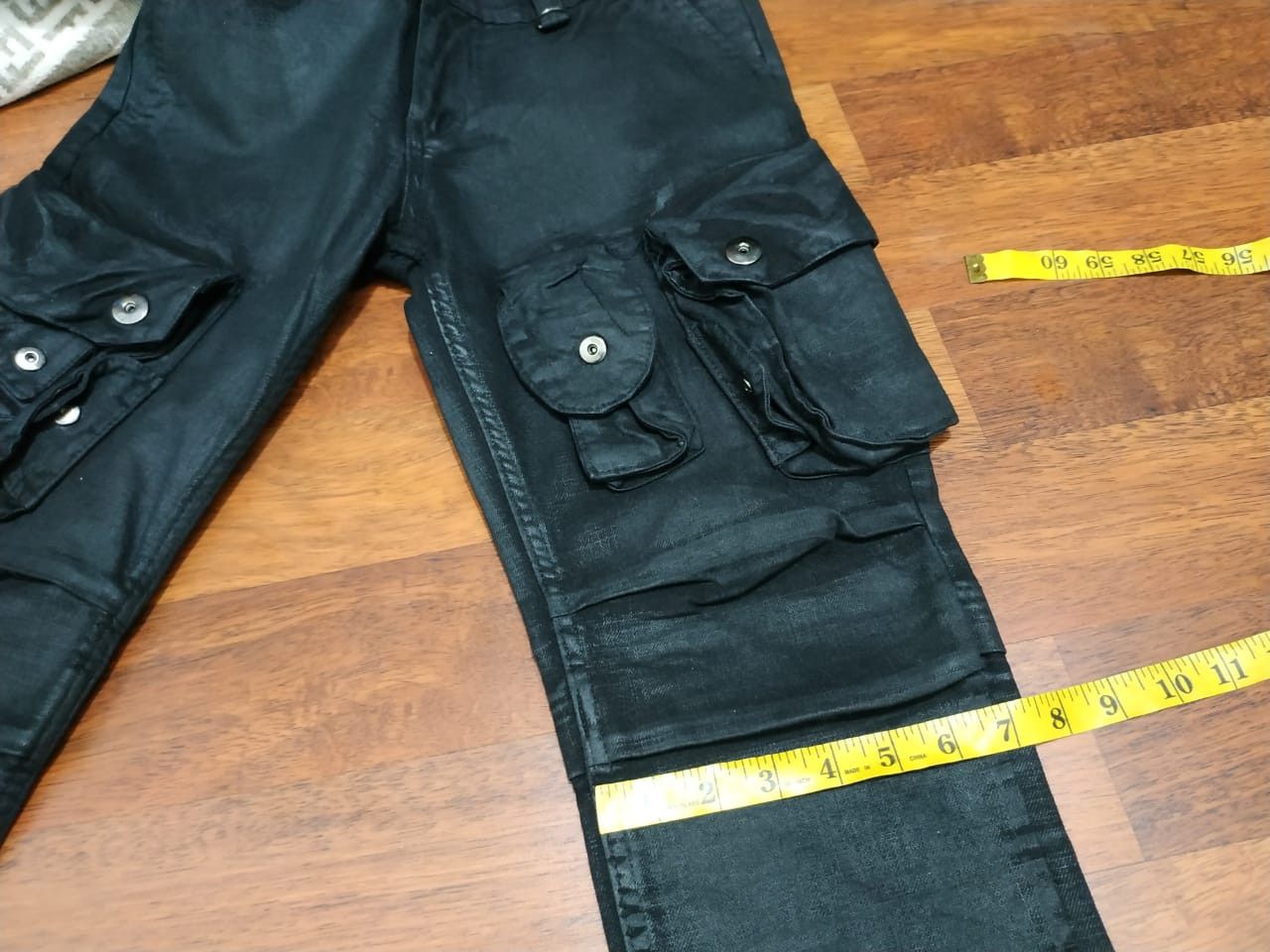 Designer × Seditionaries Fit 31 to 32, Multipocket wax/coated Stretch Pants Size US 32 / EU 48 - 13 Thumbnail