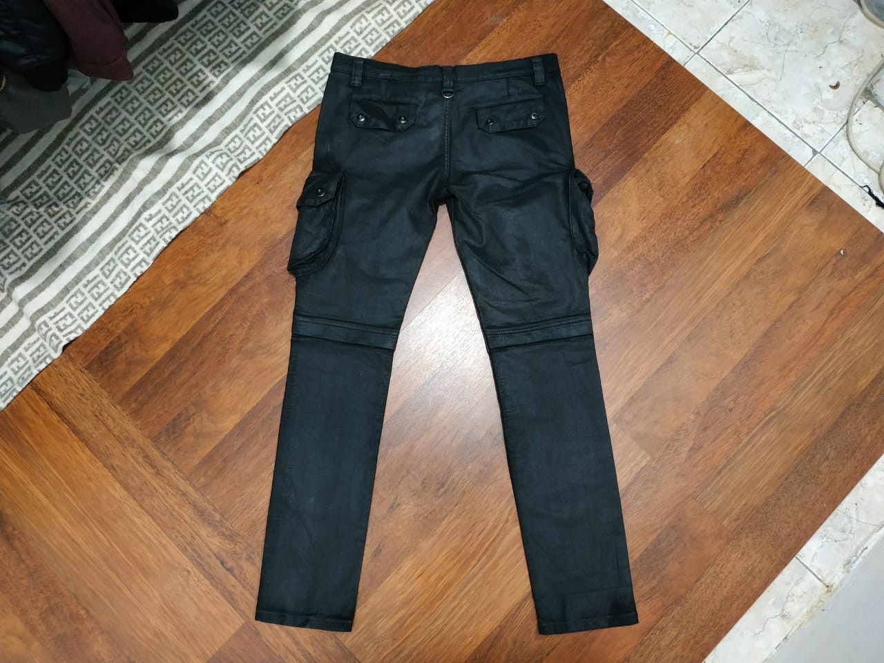 Designer × Seditionaries Fit 31 to 32, Multipocket wax/coated Stretch Pants Size US 32 / EU 48 - 8 Thumbnail