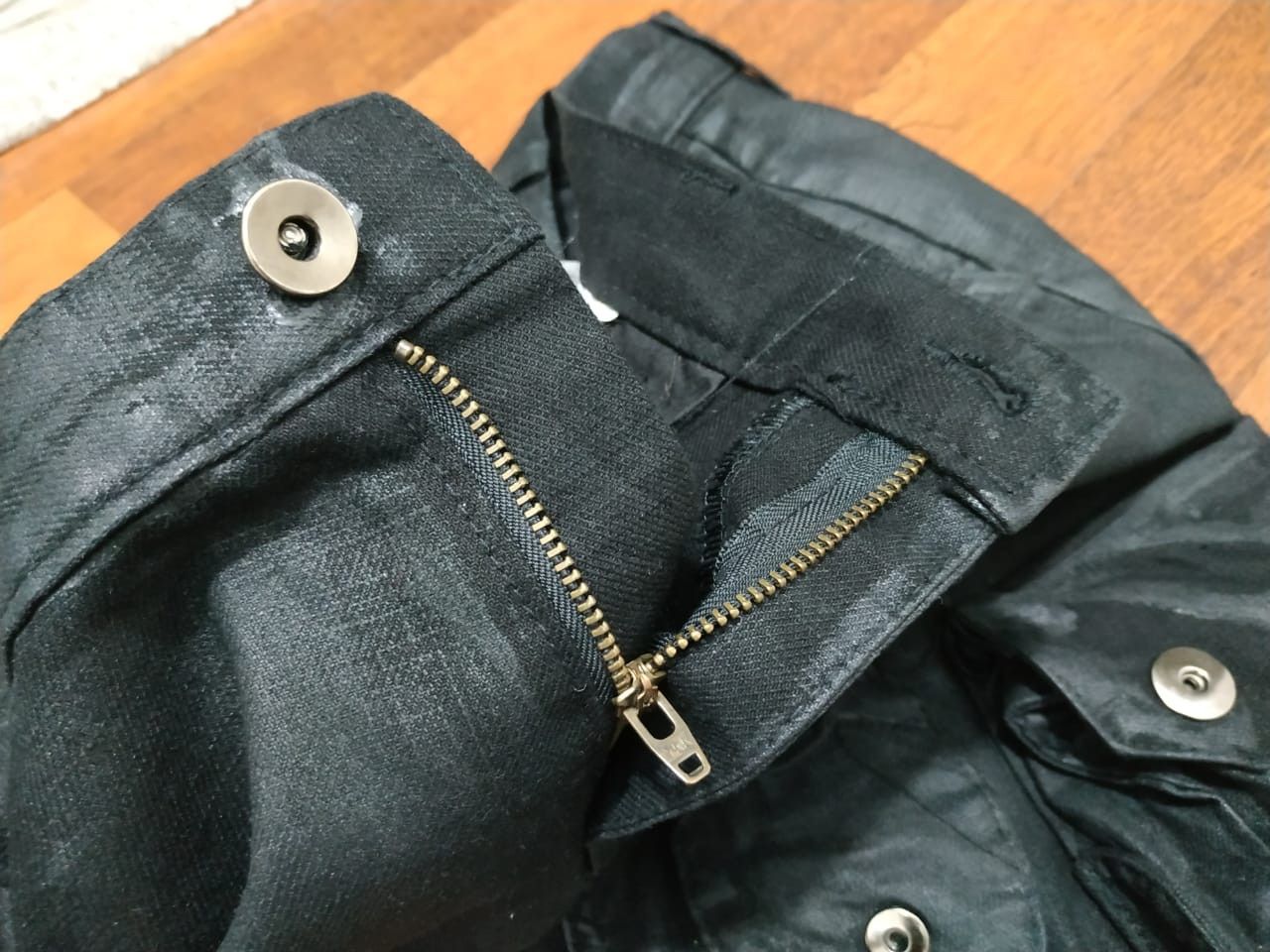 Designer × Seditionaries Fit 31 to 32, Multipocket wax/coated Stretch Pants Size US 32 / EU 48 - 9 Thumbnail