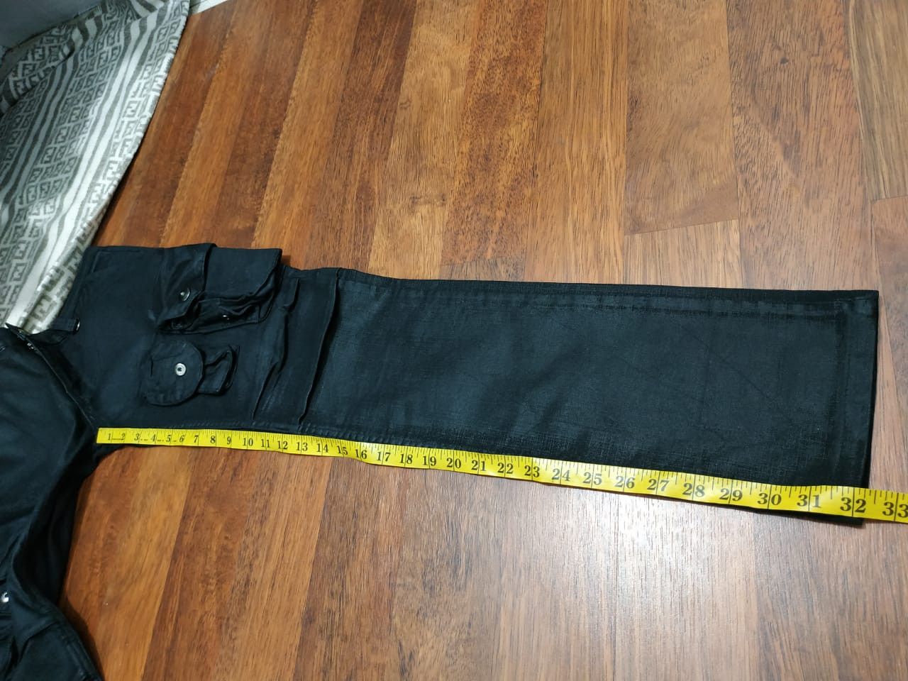 Designer × Seditionaries Fit 31 to 32, Multipocket wax/coated Stretch Pants Size US 32 / EU 48 - 14 Thumbnail