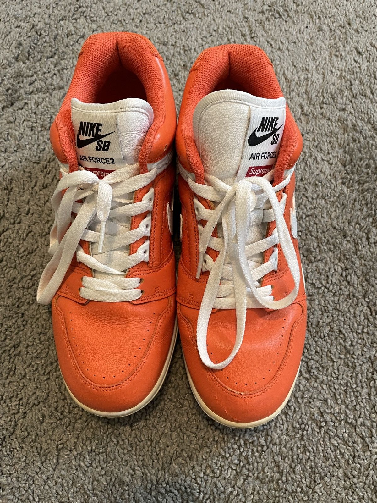 Air force 2 supreme on sale orange