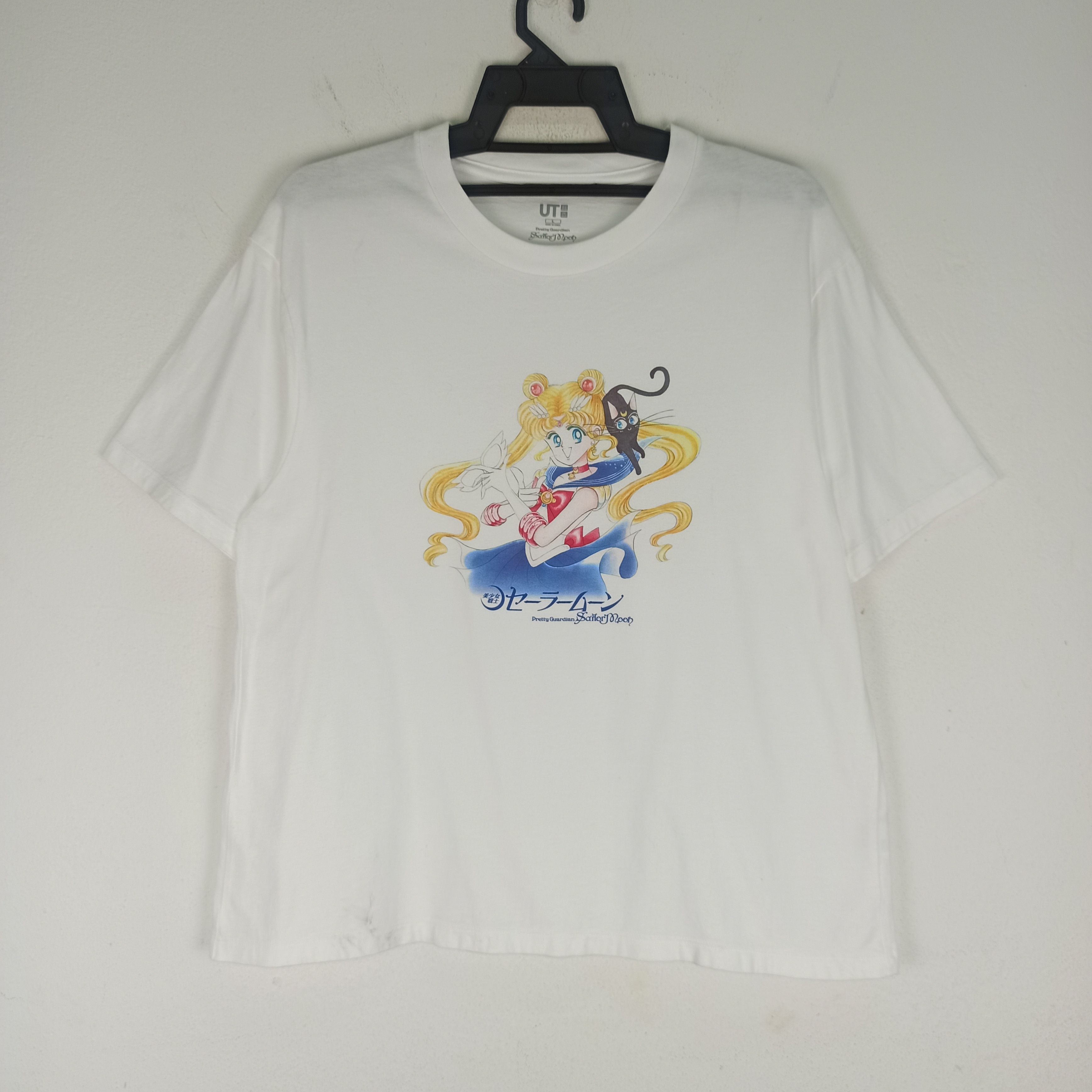 image of Movie x Uniqlo Sailor Moon X Japanase Brand Anime Japanase T Shirt in White, Men's (Size Large)