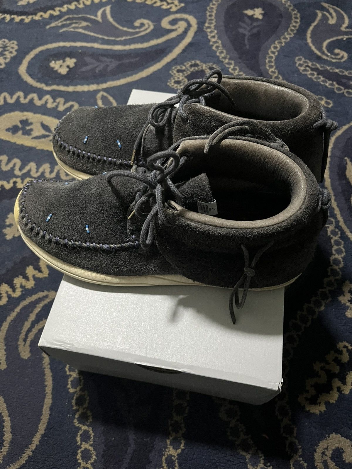 Visvim Lhamo Folk sued boots