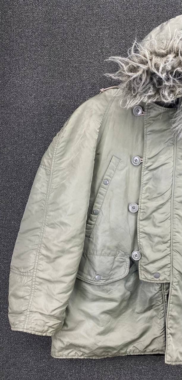 Alpha Industries Vintage 90s Alpha Industries N 3B Made in USA winter jacket Size M / US 6-8 / IT 42-44 - 3 Thumbnail