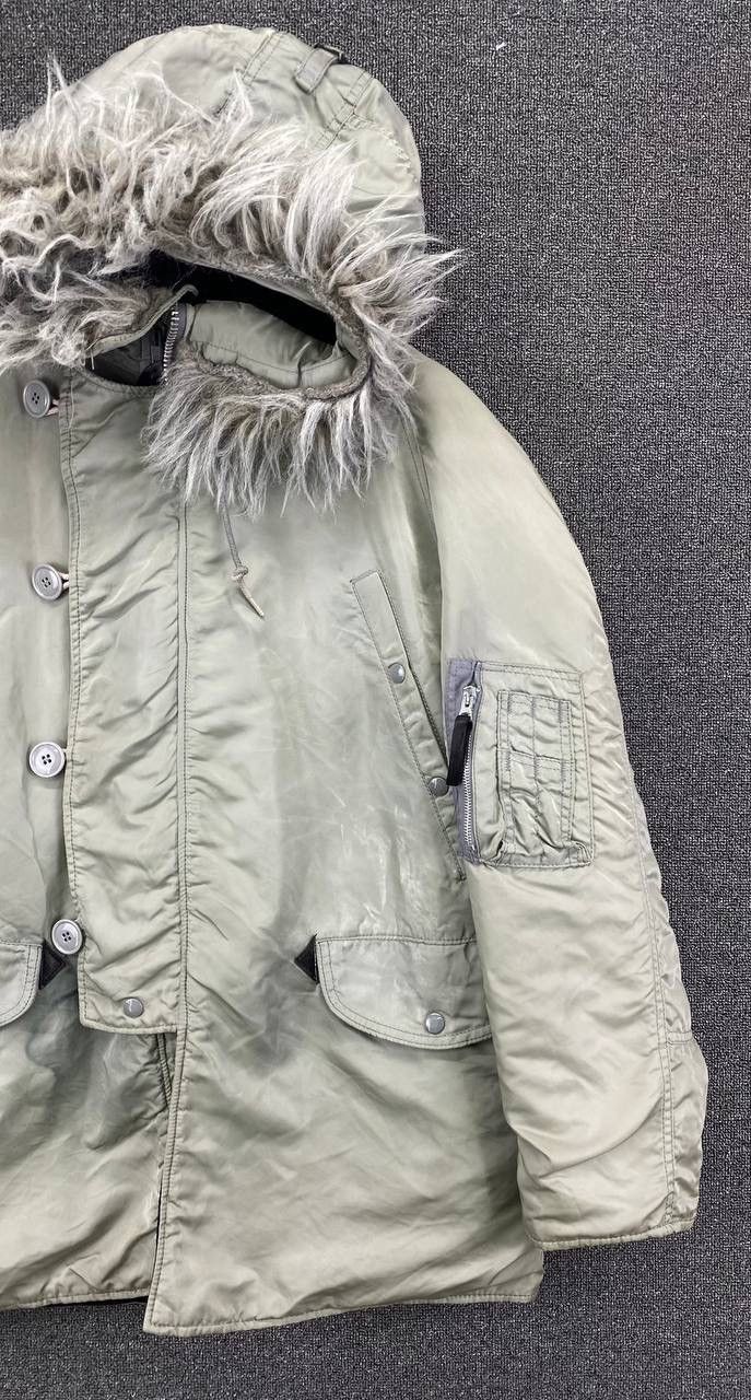 Alpha Industries Vintage 90s Alpha Industries N 3B Made in USA winter jacket Size M / US 6-8 / IT 42-44 - 4 Thumbnail
