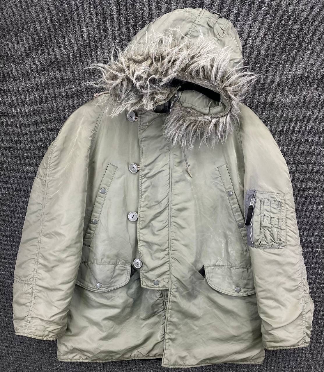 Alpha Industries Vintage 90s Alpha Industries N 3B Made in USA winter jacket Size M / US 6-8 / IT 42-44 - 1 Thumbnail