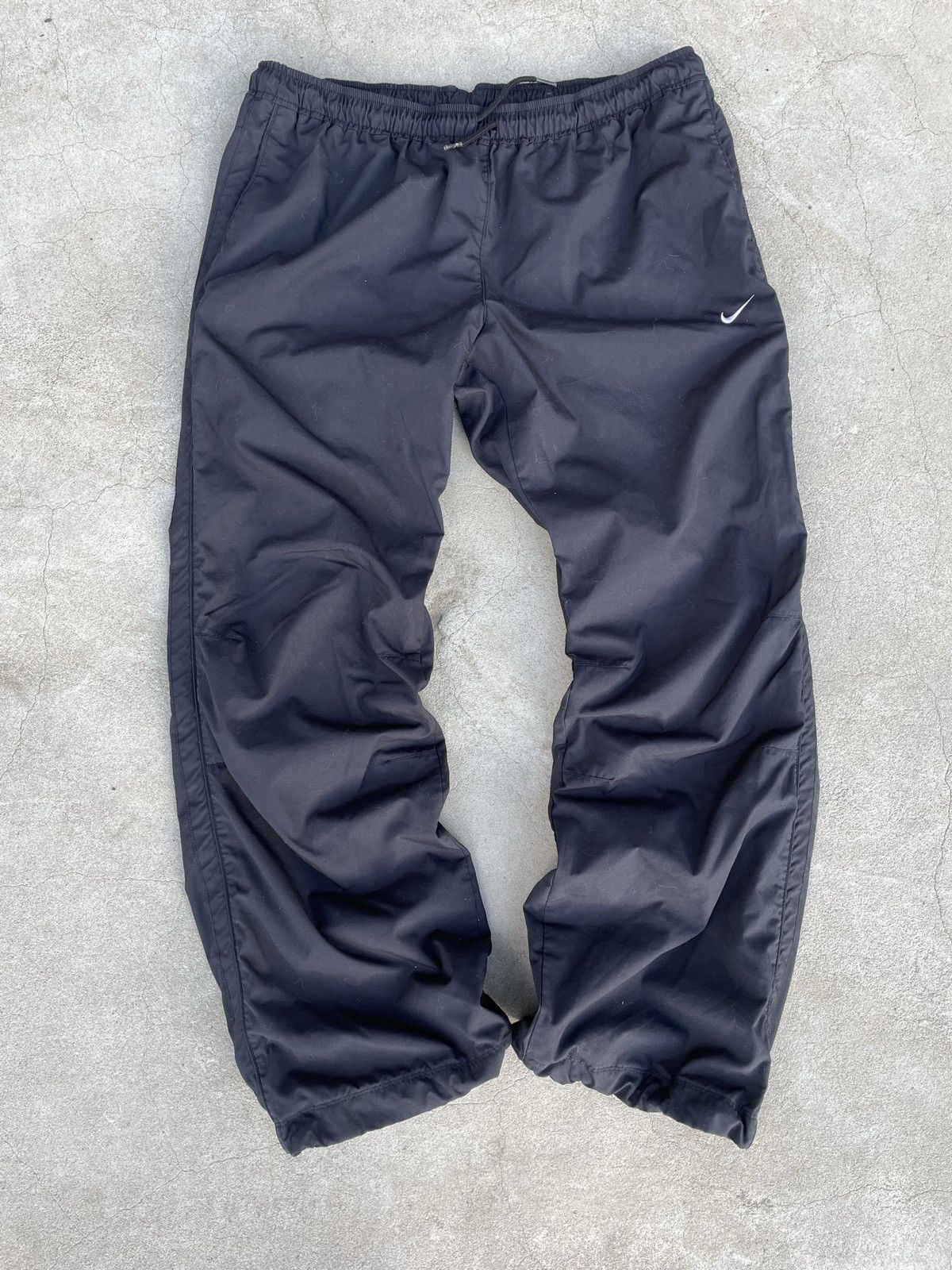 Nike Vintage Nike Track Pants nylon black joggers Size US 33 - 3 Thumbnail