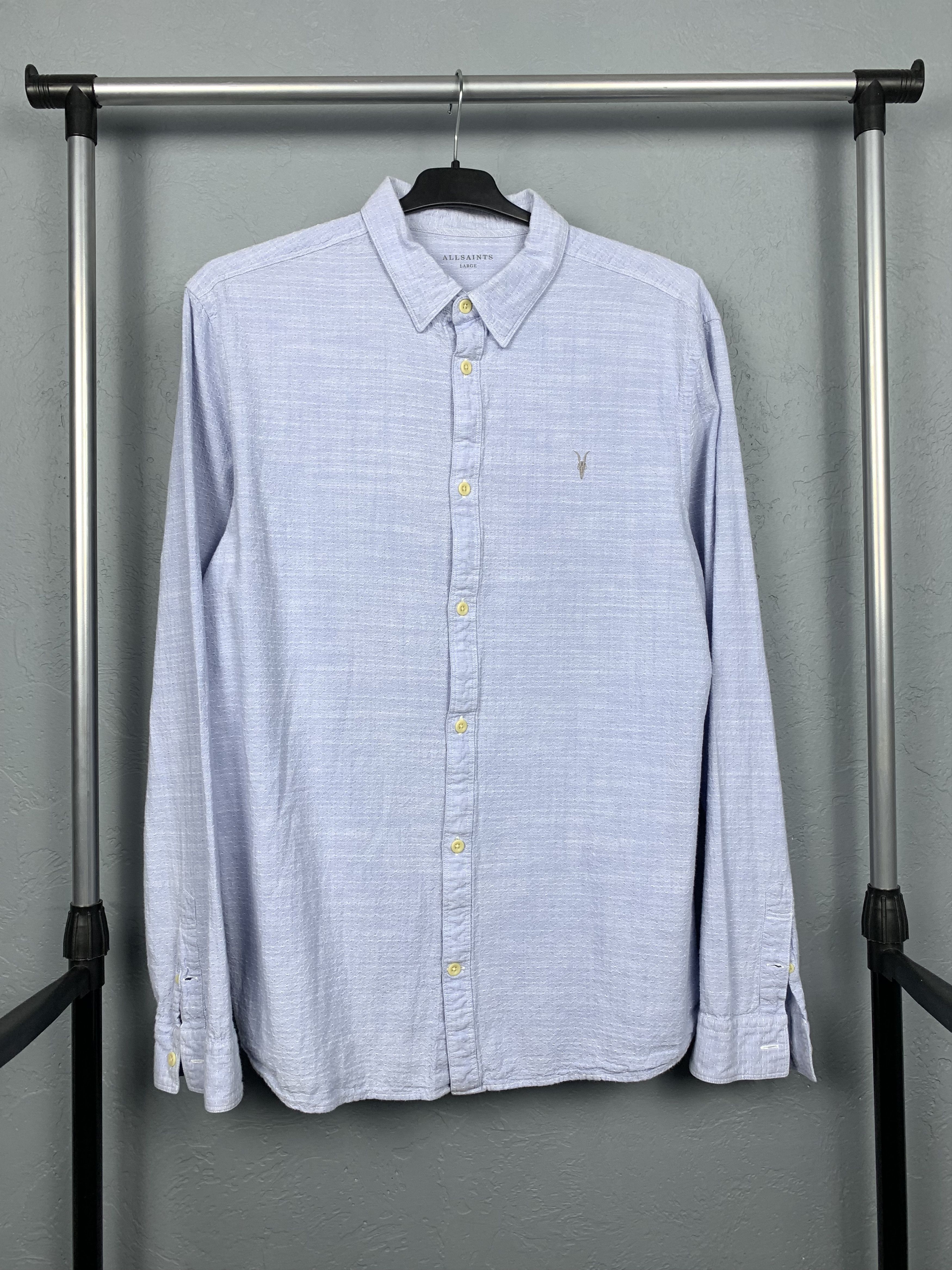 Allsaints Allsaints Vintage Mens Long Sleeve Shirt Size US L / EU 52-54 / 3 - 1 Thumbnail