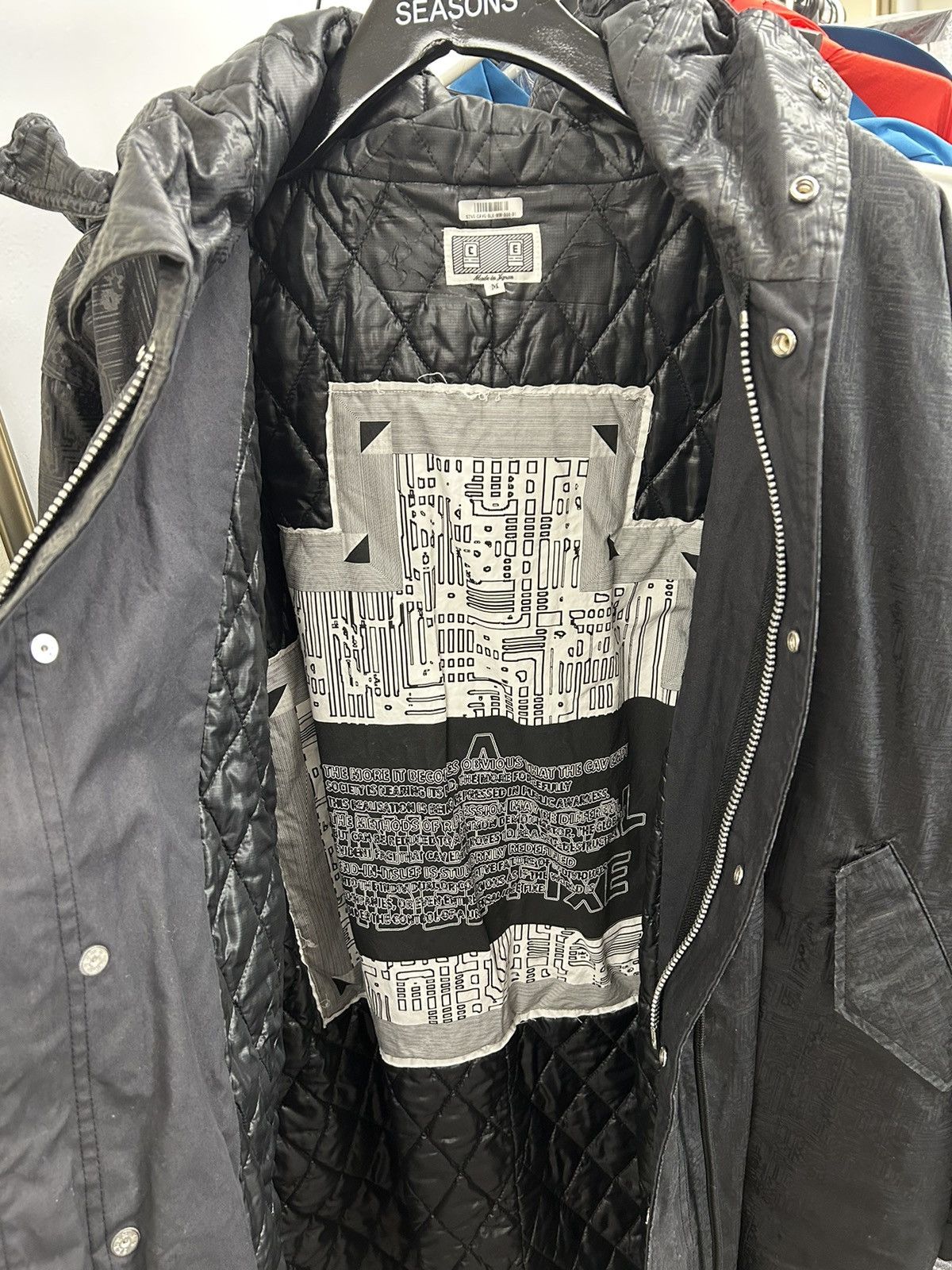 Cav Empt Cav Empt Noise Warm Parka Black AW19 Medium Size US M / EU 48-50 / 2 - 8 Thumbnail