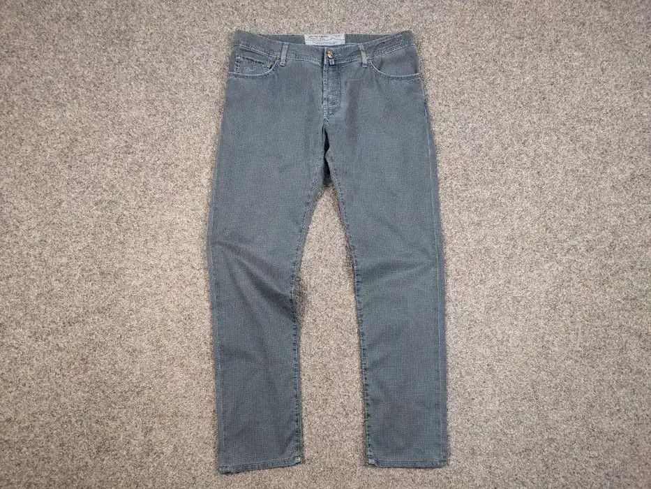 Jacob Cohen Jacob Cohen 622 limited edition comfort Pattern blue Pants Size US 35 - 1 Thumbnail