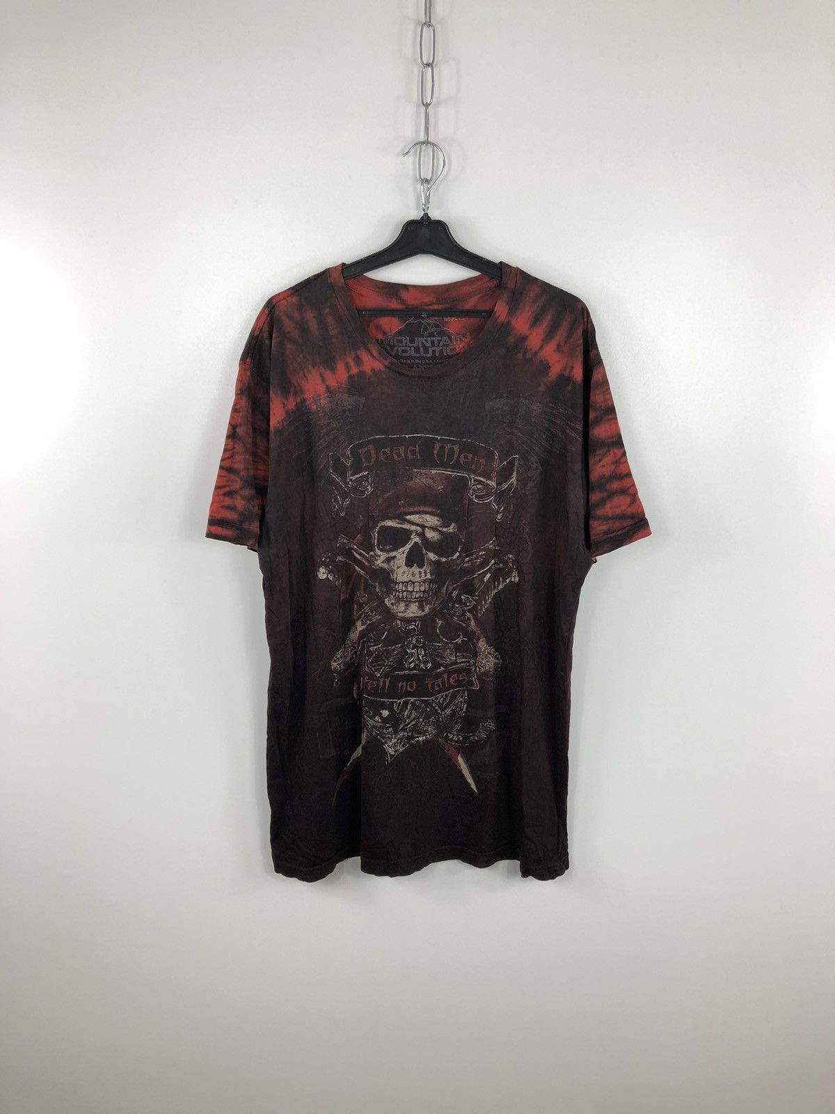 Japanese Brand × Vintage Mountain Evolution Dead Men T Shirt Black/Red Size XL Size US XL / EU 56 / 4 - 1 Thumbnail